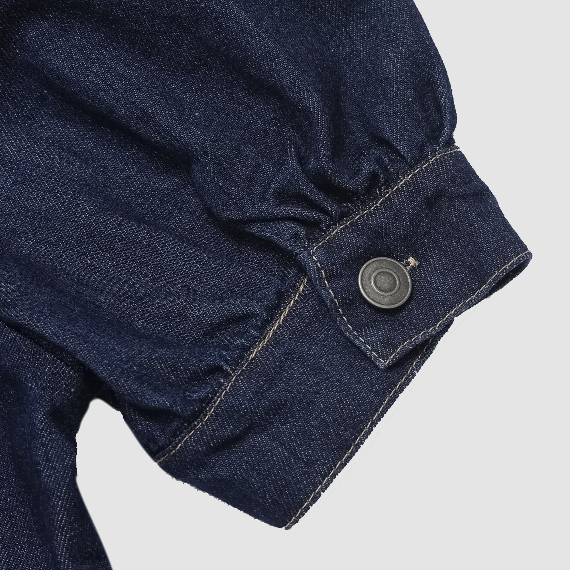 Kylie Denim Puff Sleeve Mini Dress