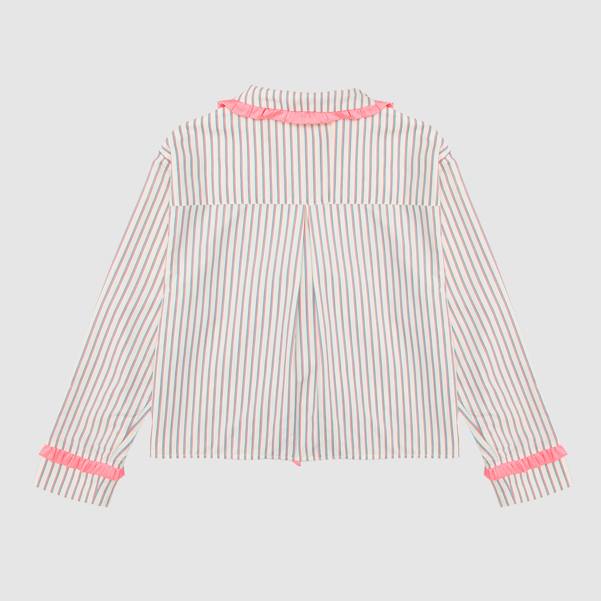 Lilia Satin Bow Stripe Pajama Set