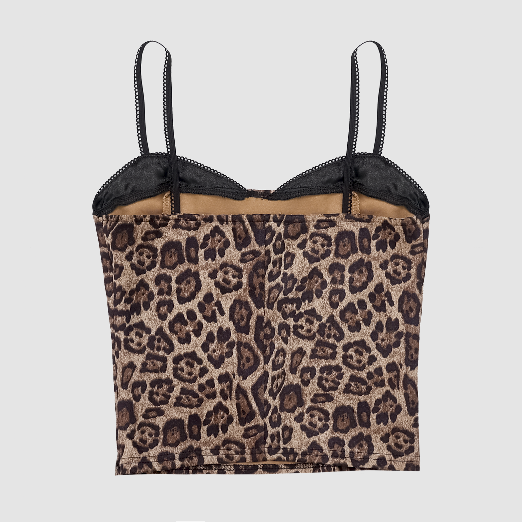 Natalia Velvet Leopard Contrast Tank