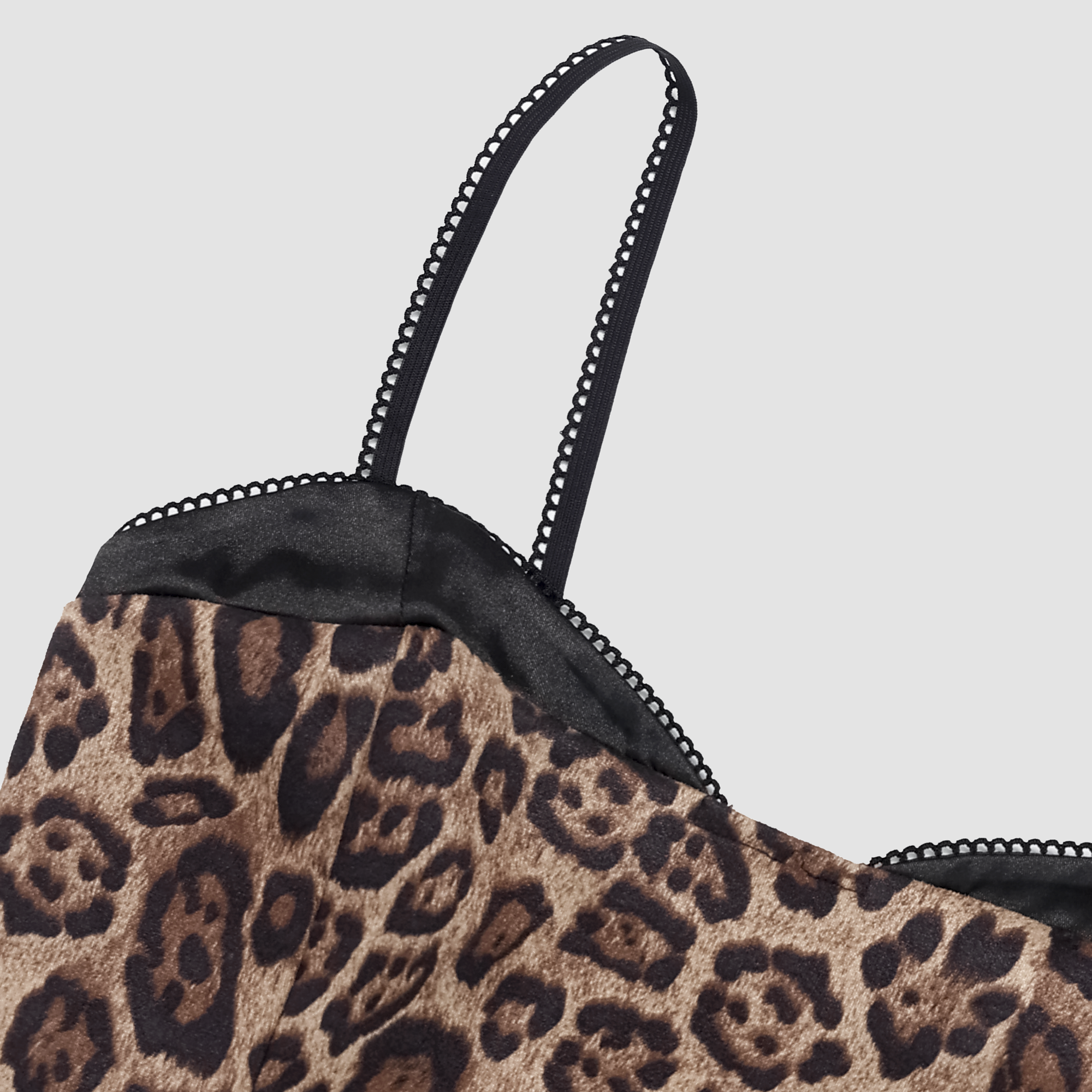 Natalia Velvet Leopard Contrast Tank