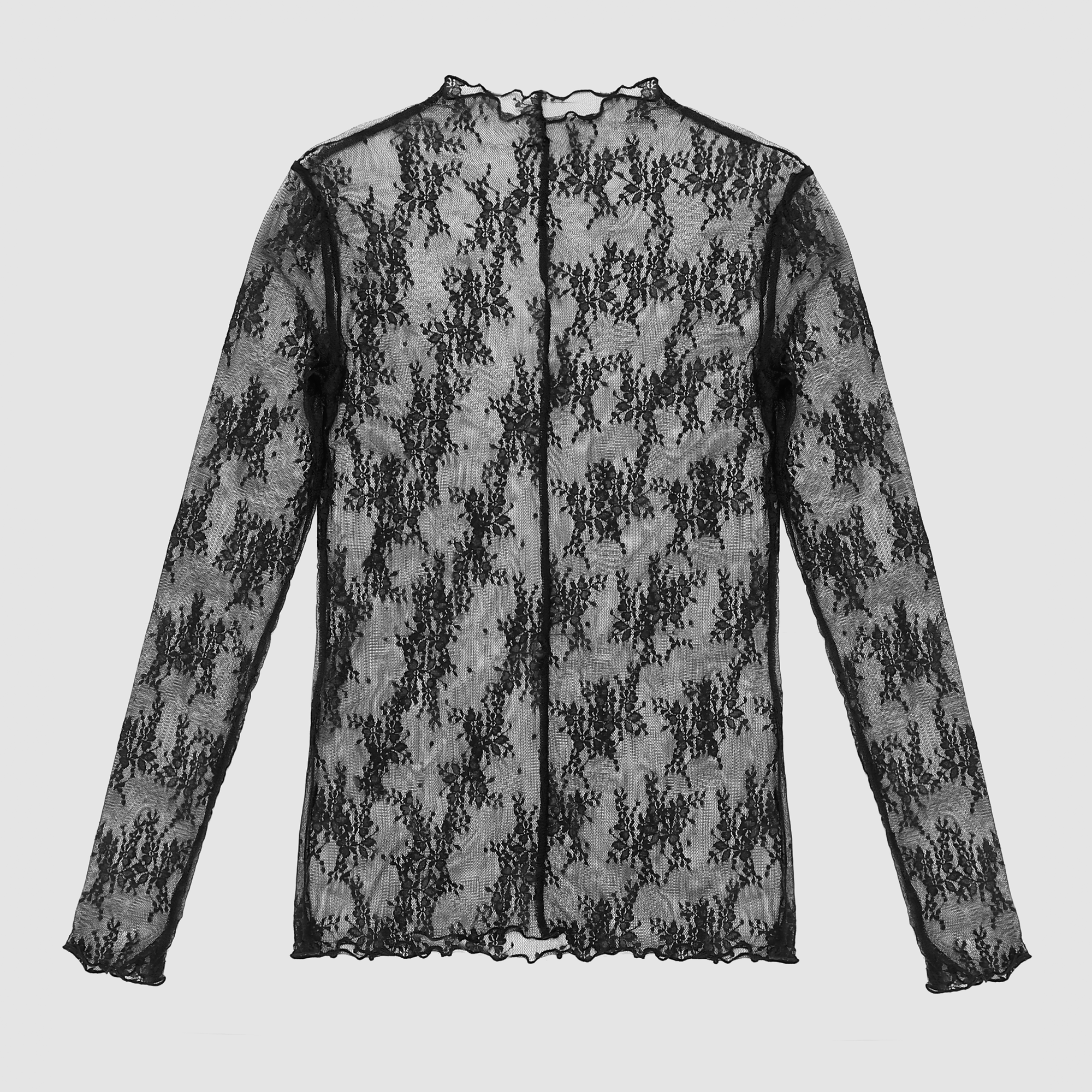 Odette Mesh Lace Long Sleeve Top