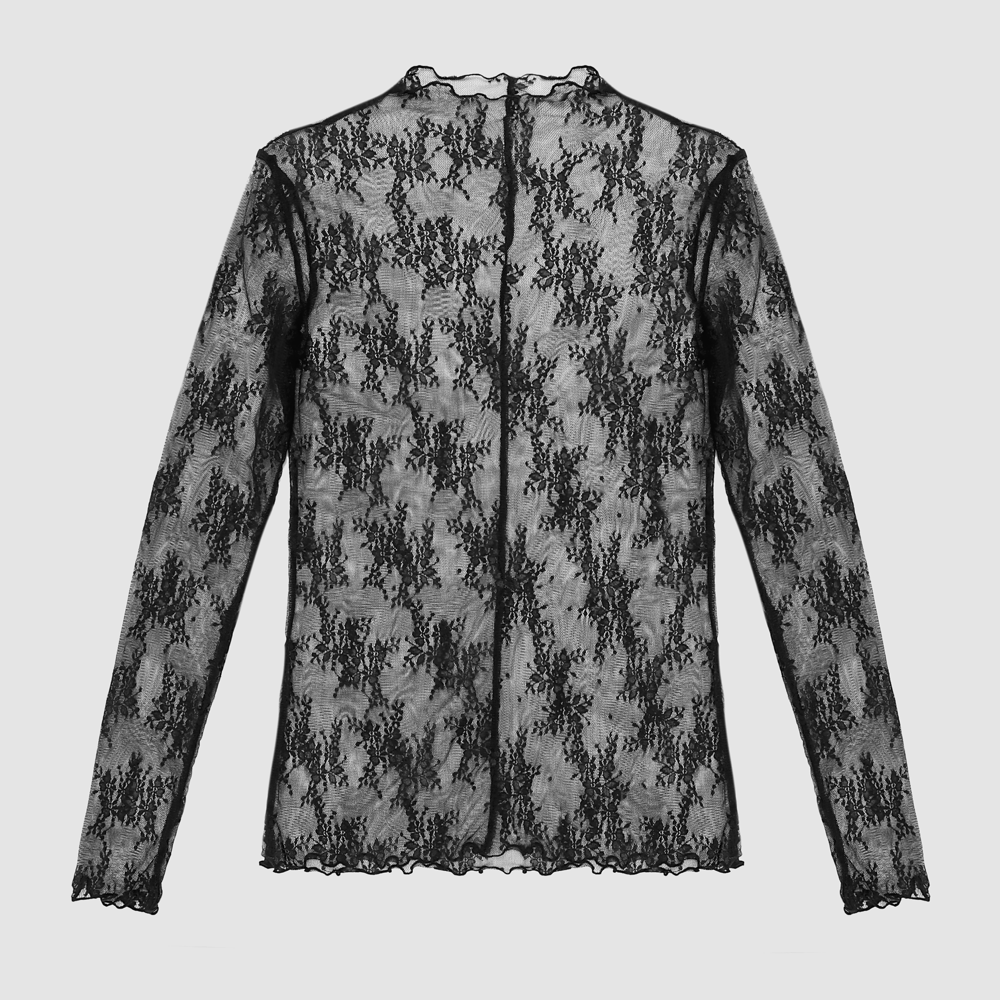 Odette Mesh Lace Long Sleeve Top