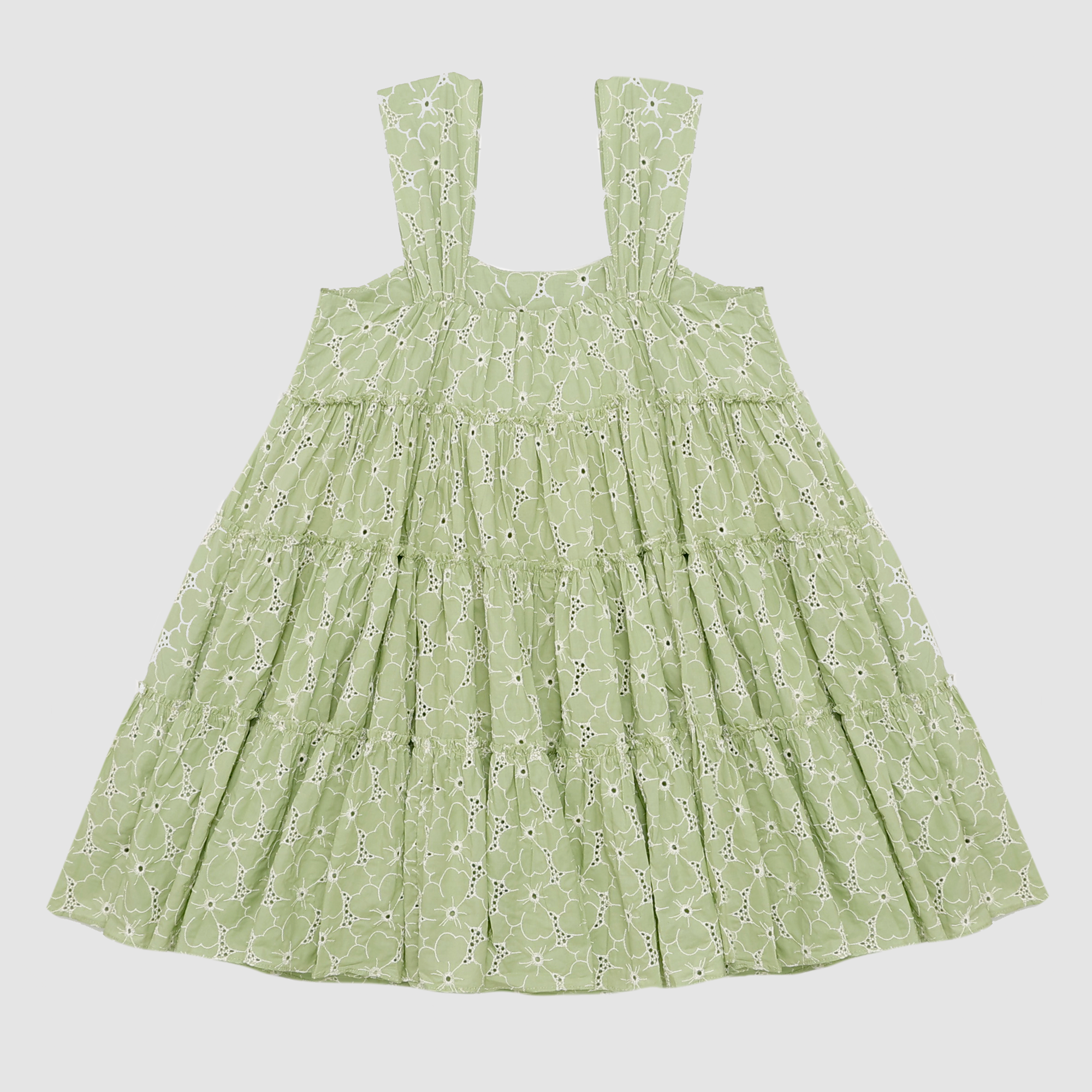 Olive Ruffle Babydoll Dress
