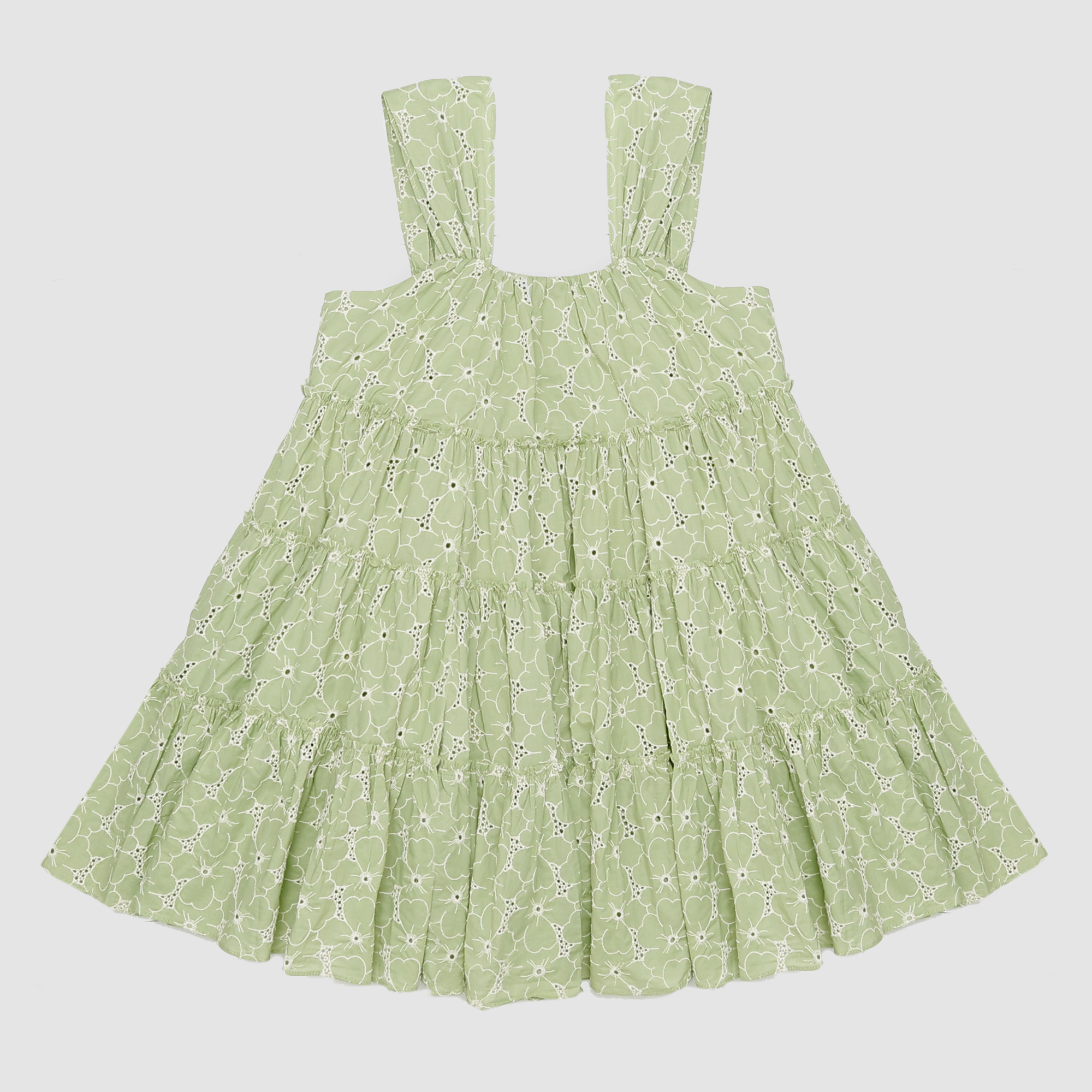 Olive Ruffle Babydoll Dress
