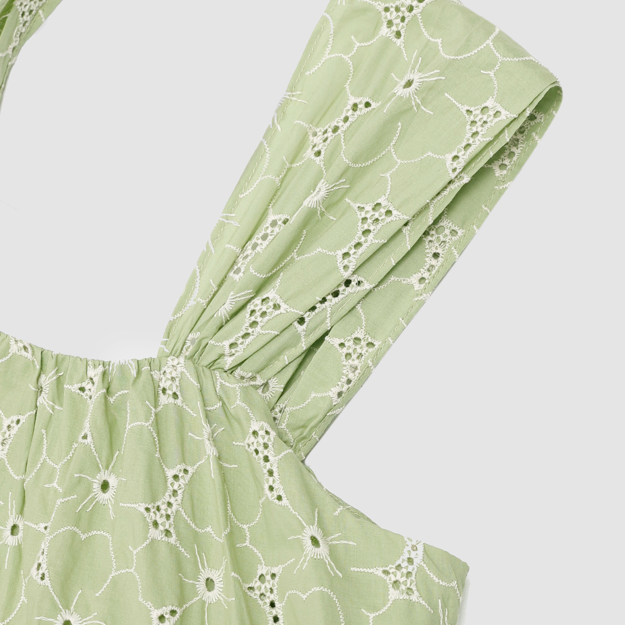 Olive Ruffle Babydoll Dress