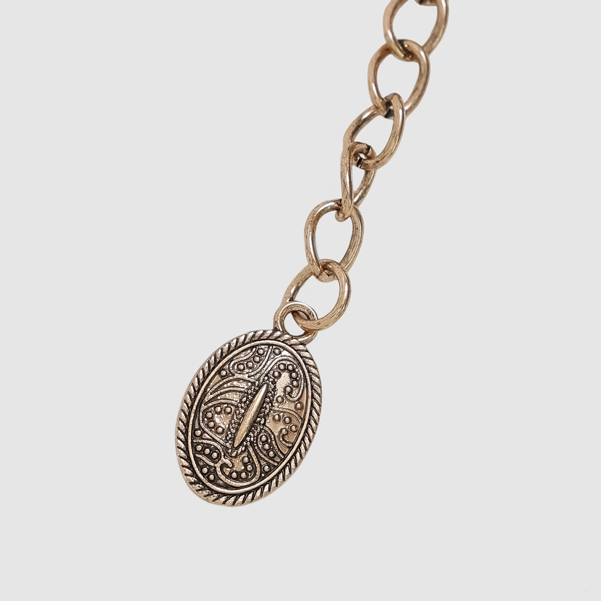 Oval Chain Belt in Gold