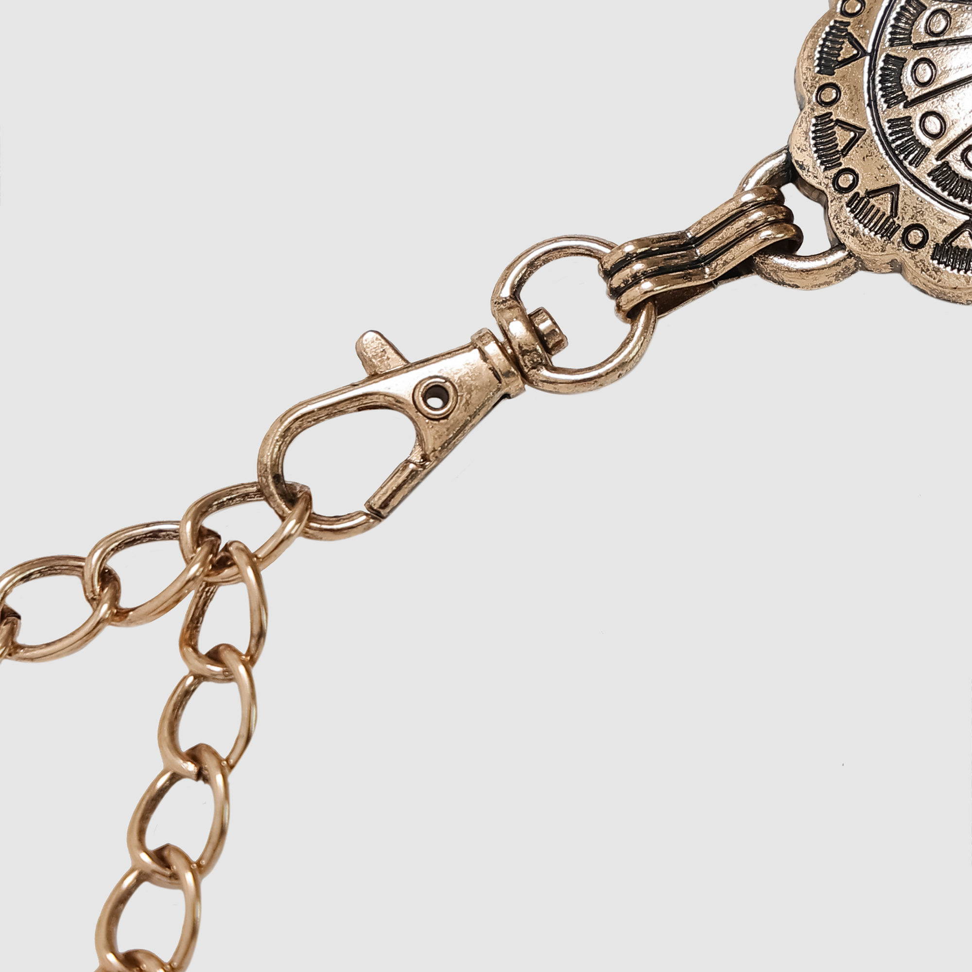 Oval Chain Belt in Gold