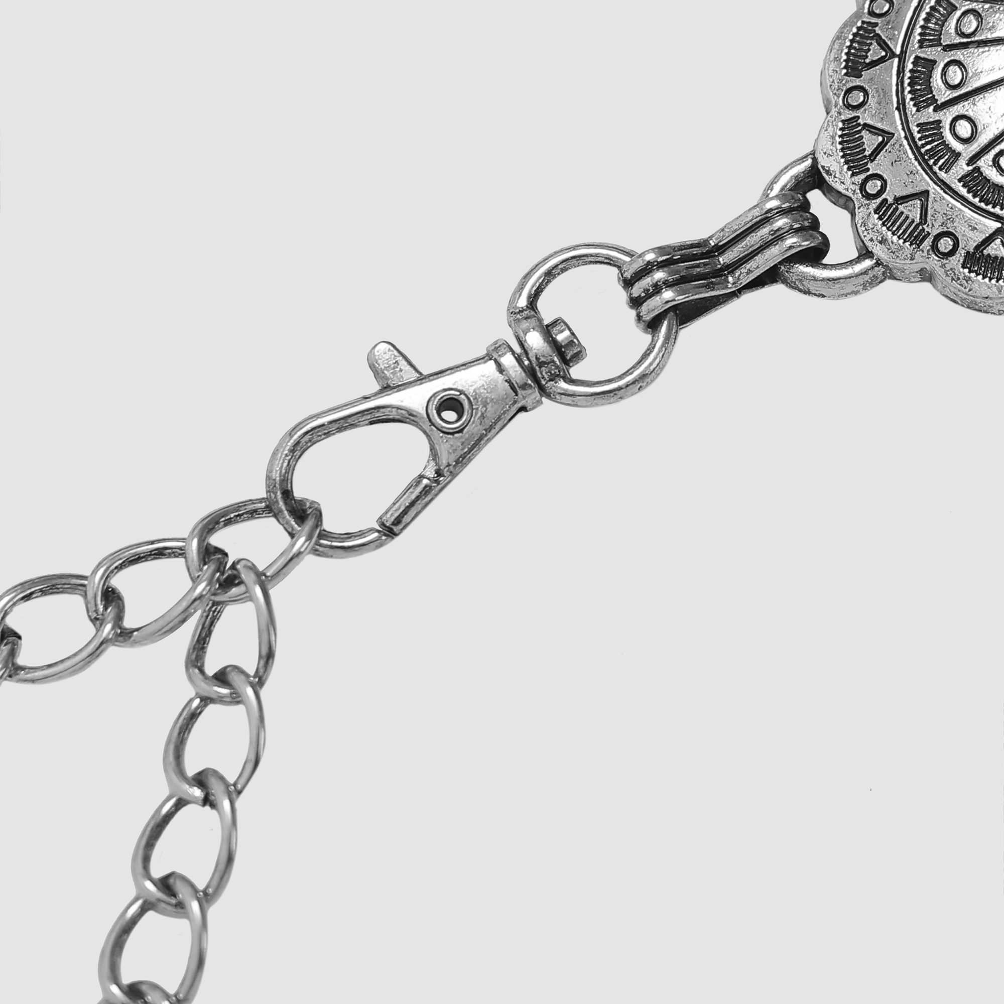 Oval Chain Belt in Silver