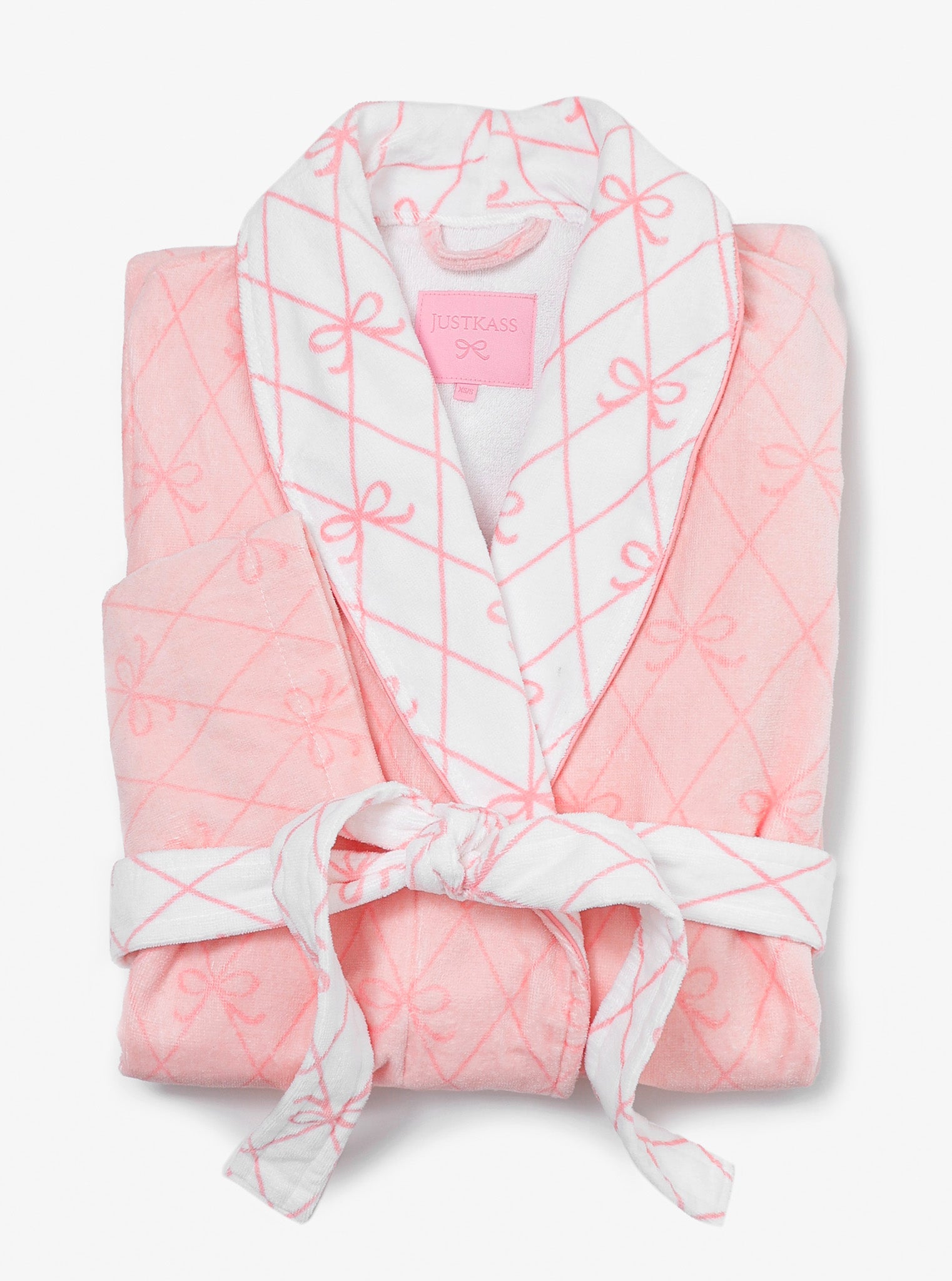 JustKass Bow Robe in Pink