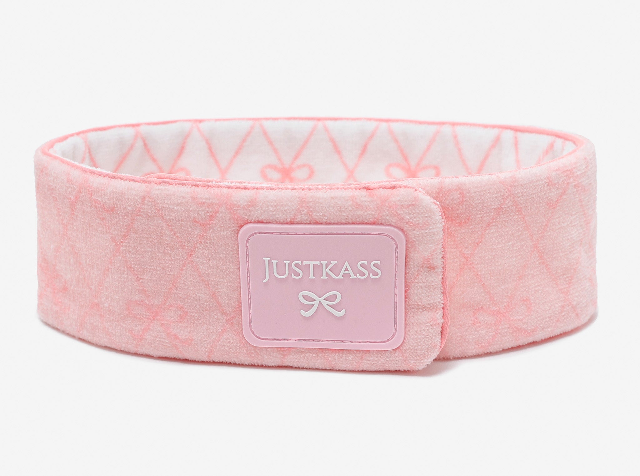 JustKass Bow Skincare Headband in Pink