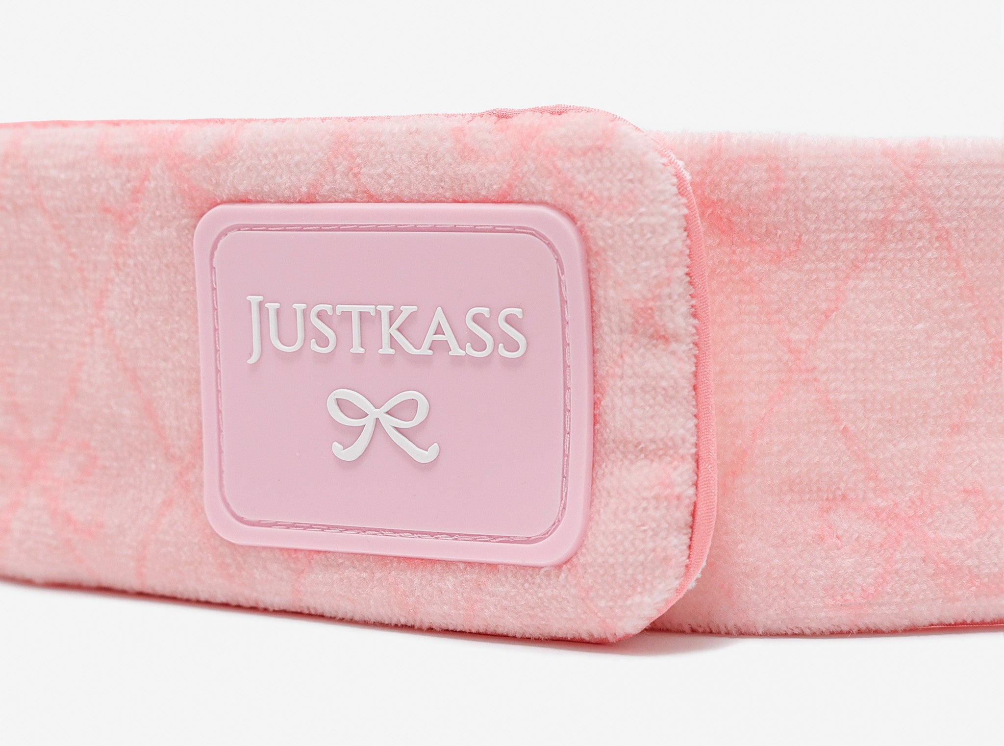 JustKass Bow Skincare Headband in Pink