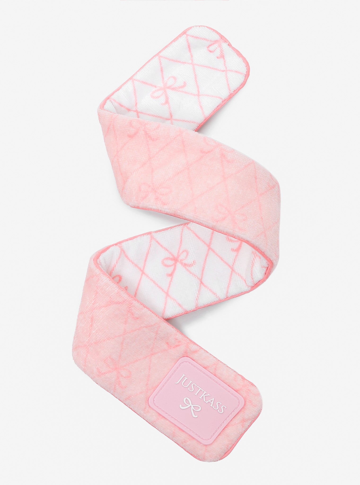 JustKass Bow Skincare Headband in Pink