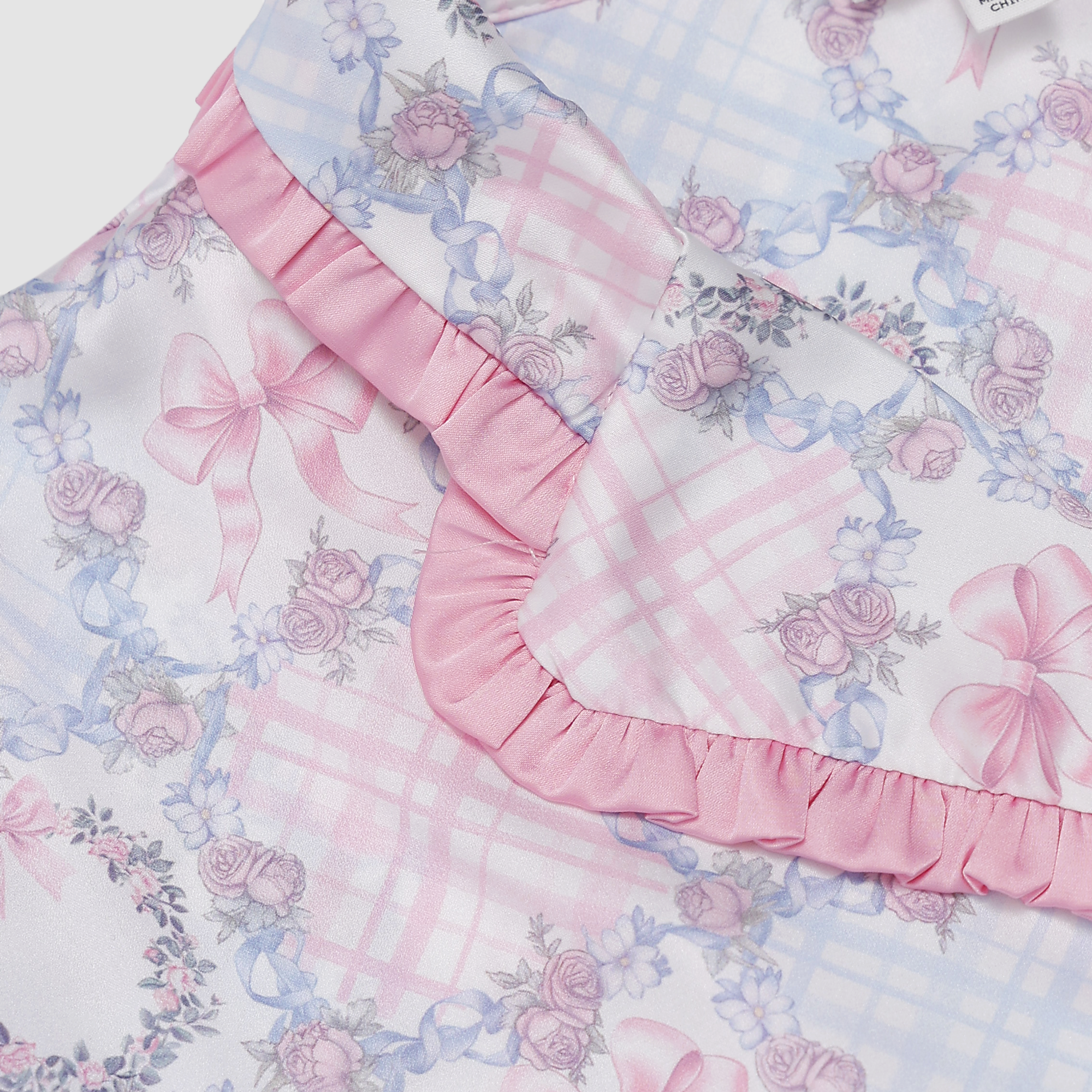 Polly Bow Satin Pajamas