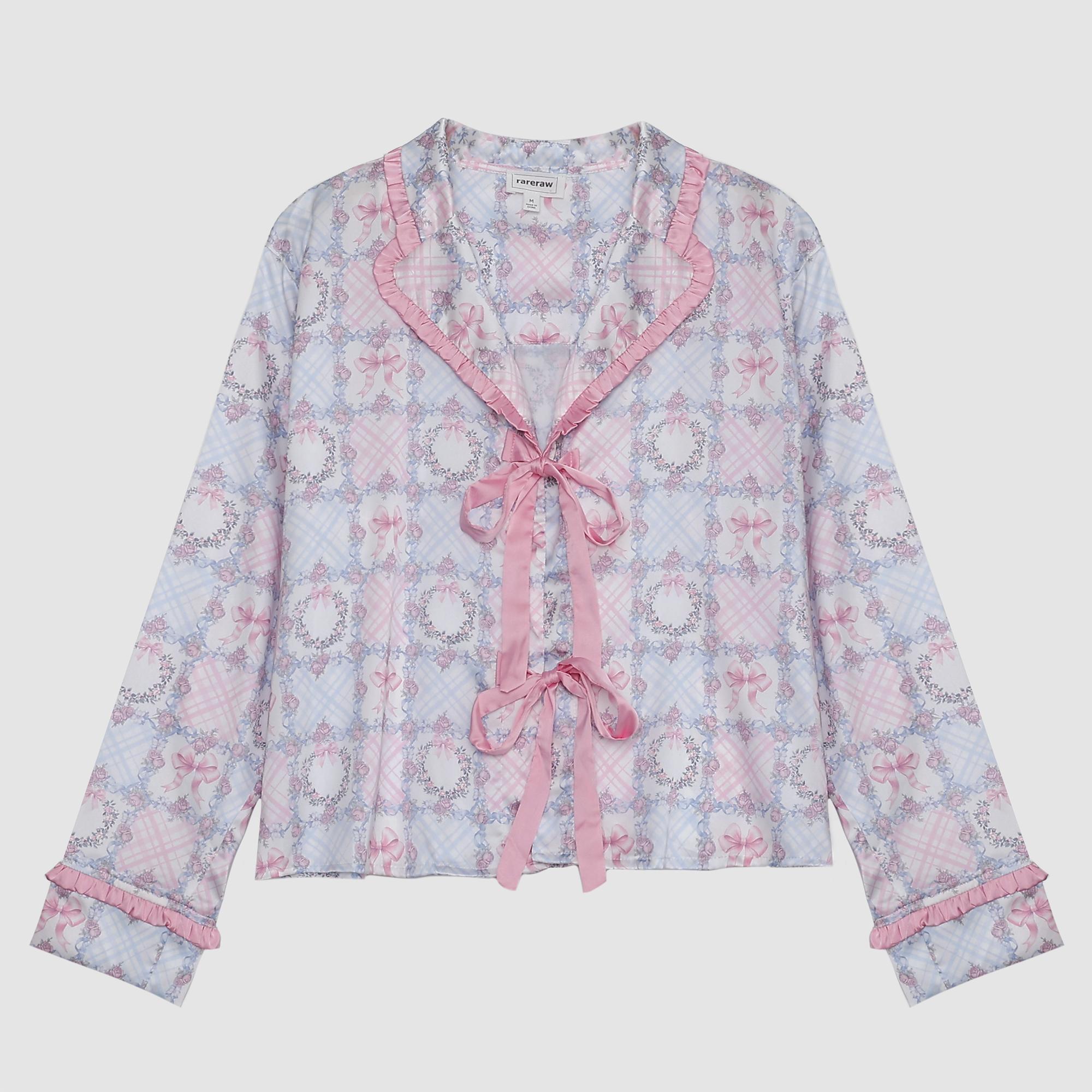 Polly Bow Satin Pajamas