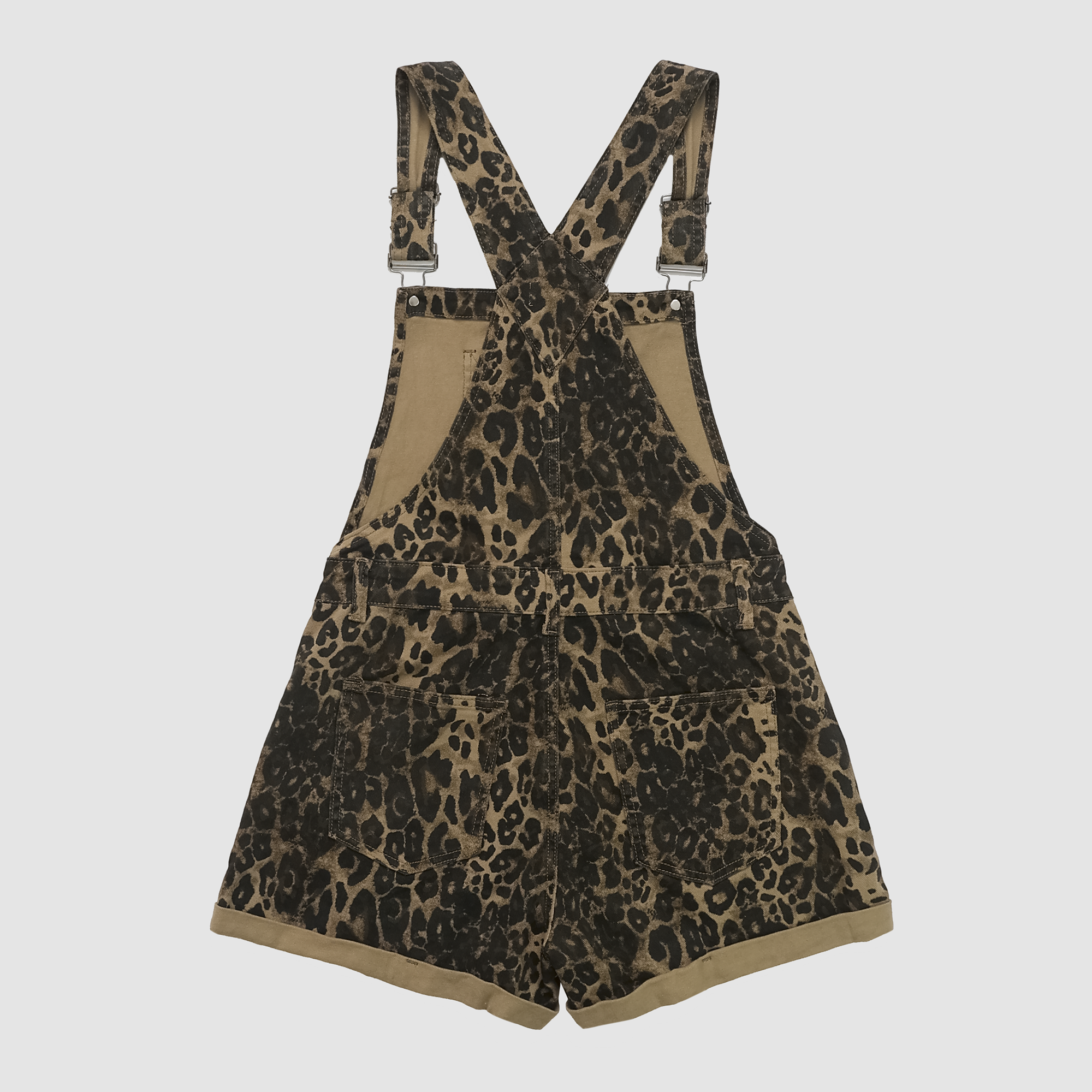 Rayna Leopard Shortalls