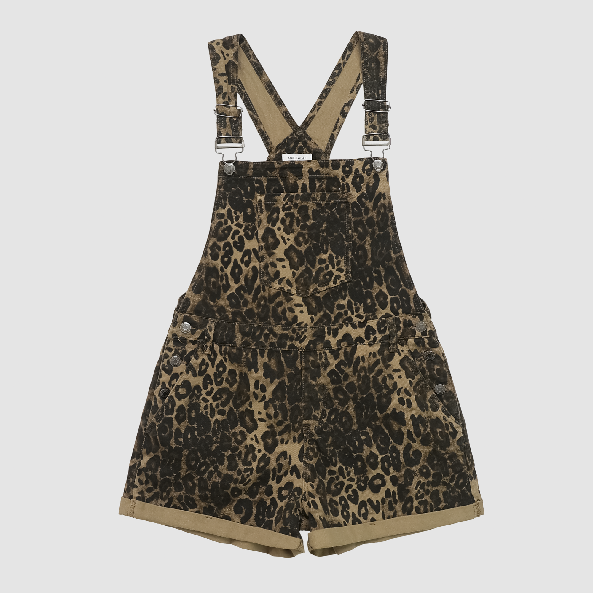 Rayna Leopard Shortalls