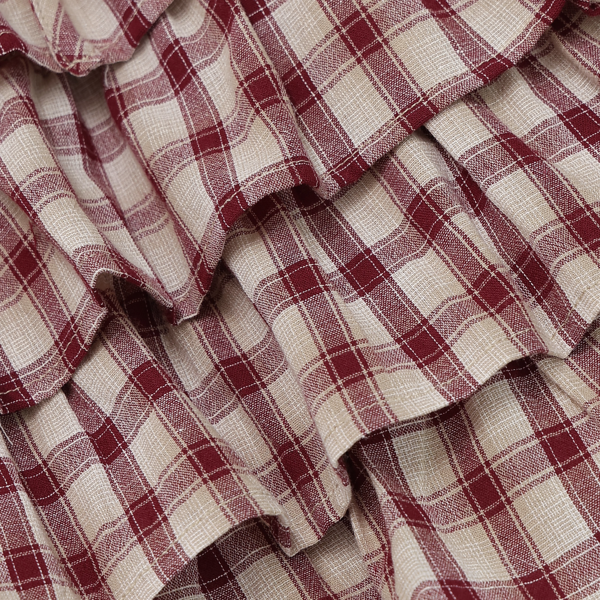 Ruthie Tiered Plaid Skirt