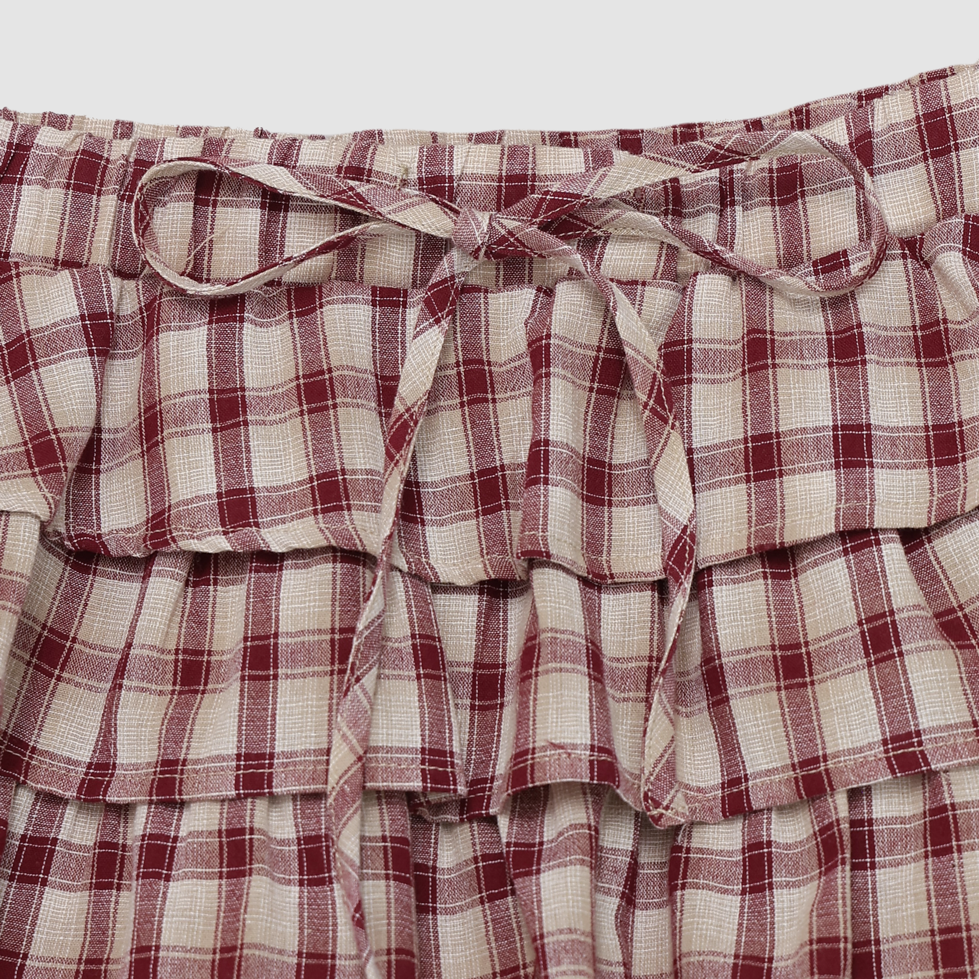 Ruthie Tiered Plaid Skirt