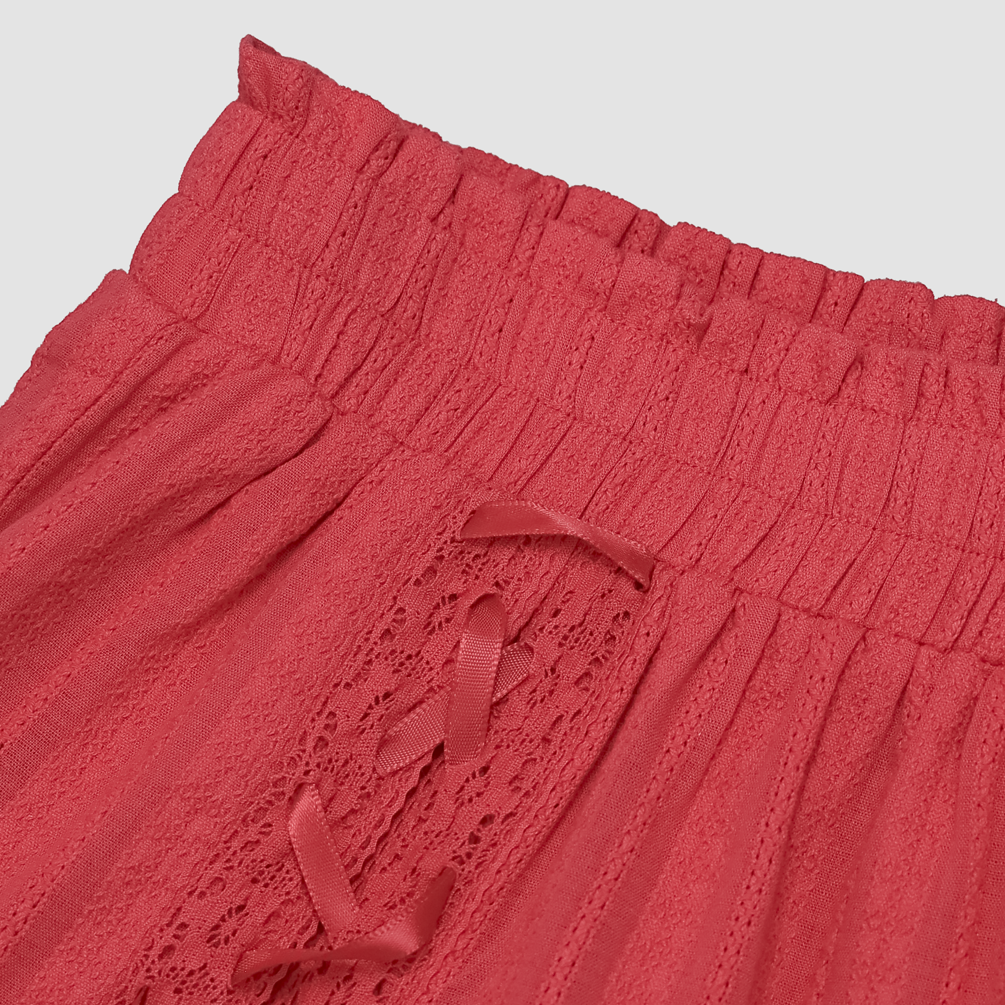 Aria Tiered Lace Trim Ribbon Skirt