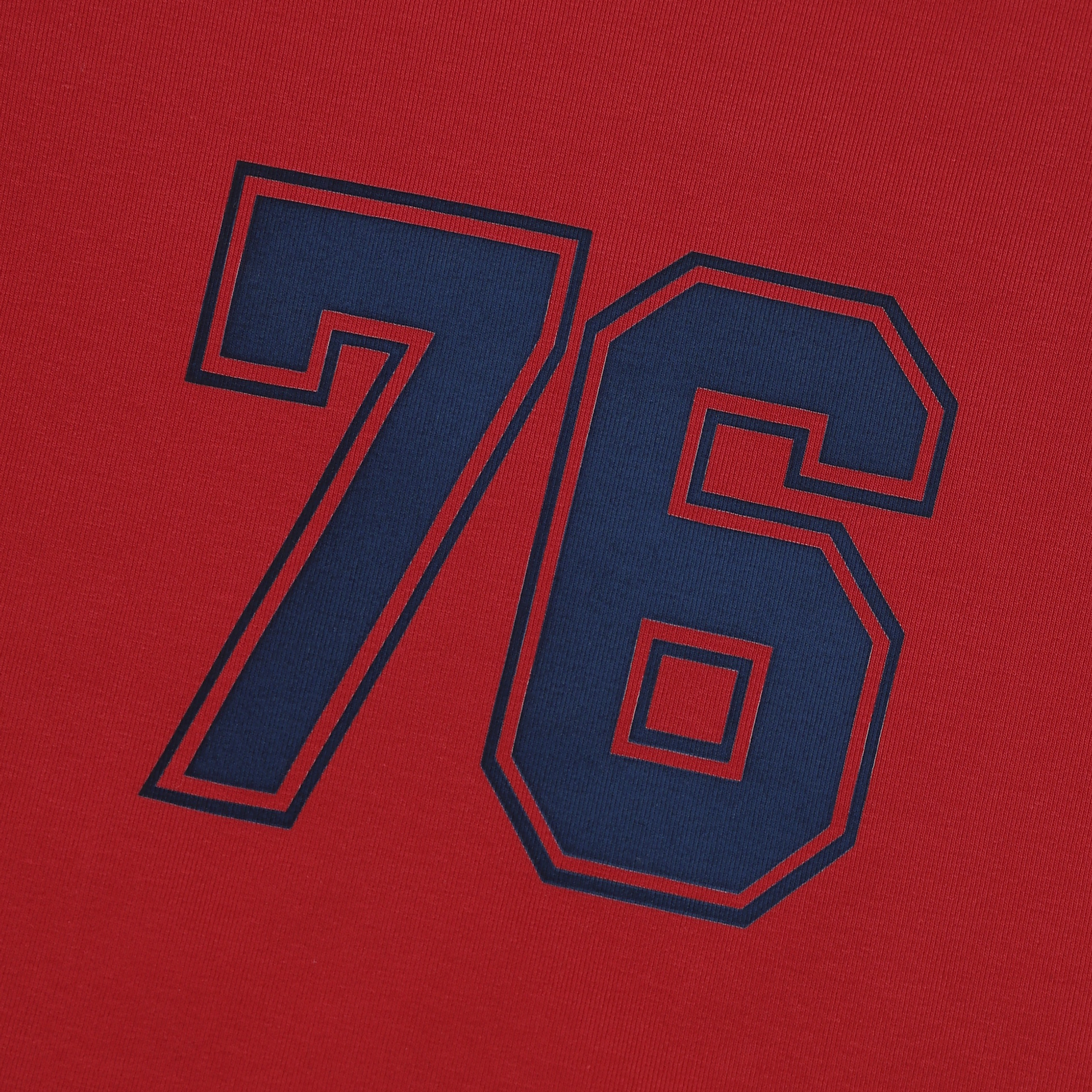 Toni Sporty Graphic Baby Tee in Red