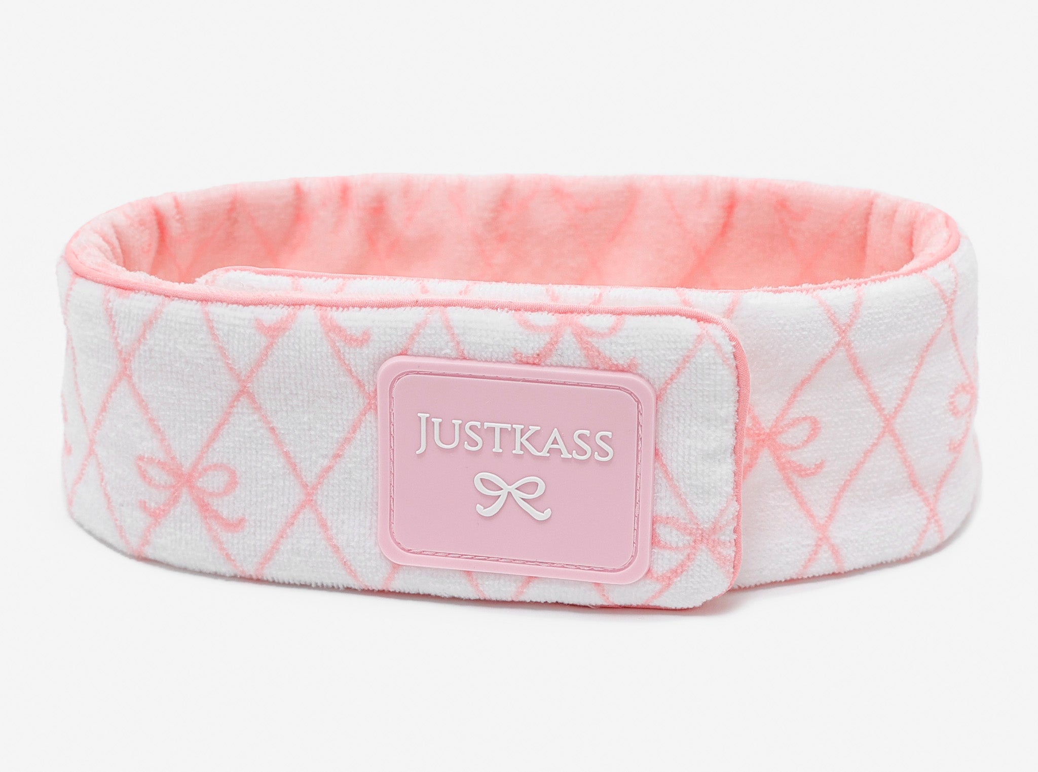 JustKass Bow Skincare Headband in White