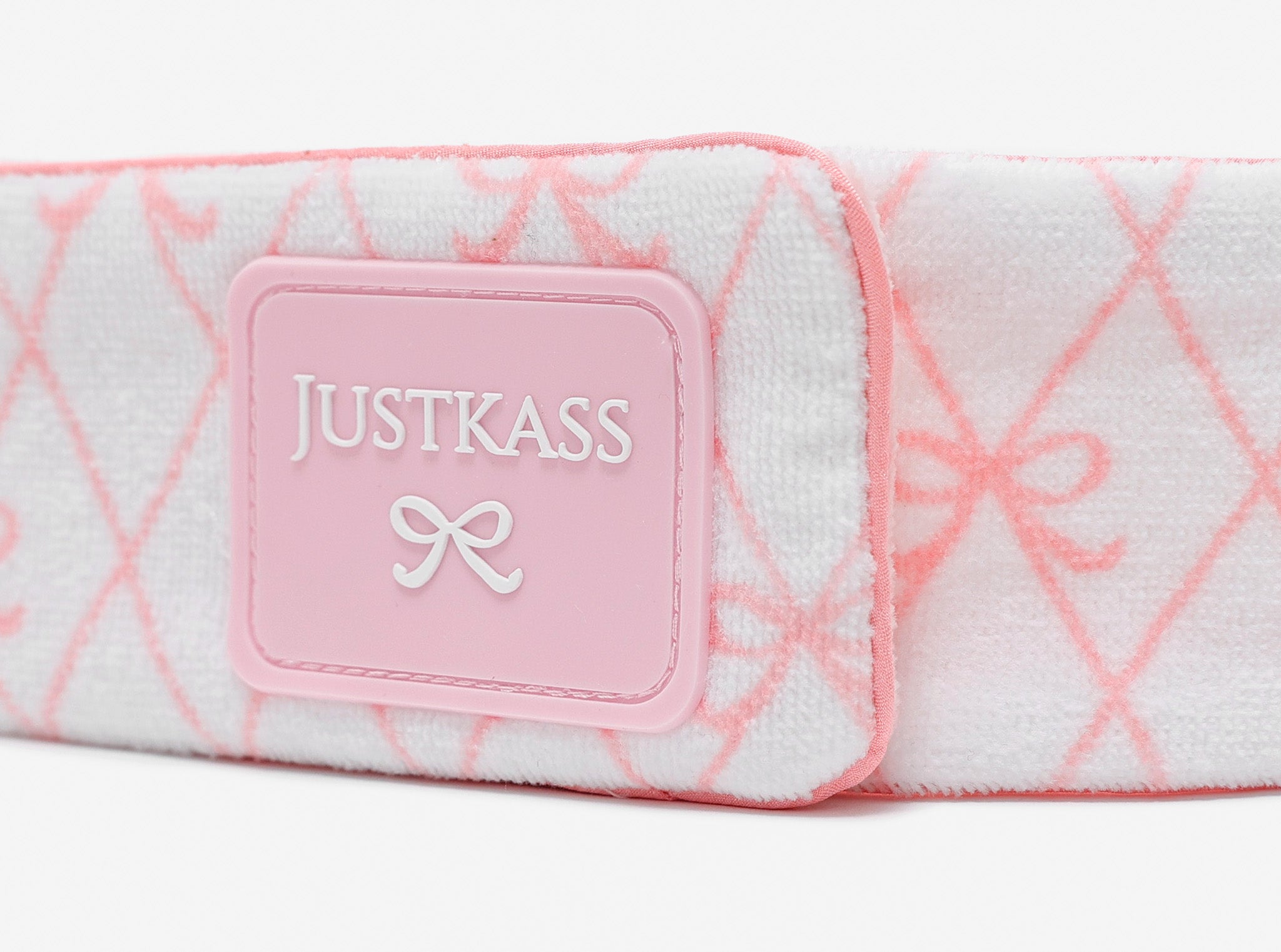 JustKass Bow Skincare Headband in White