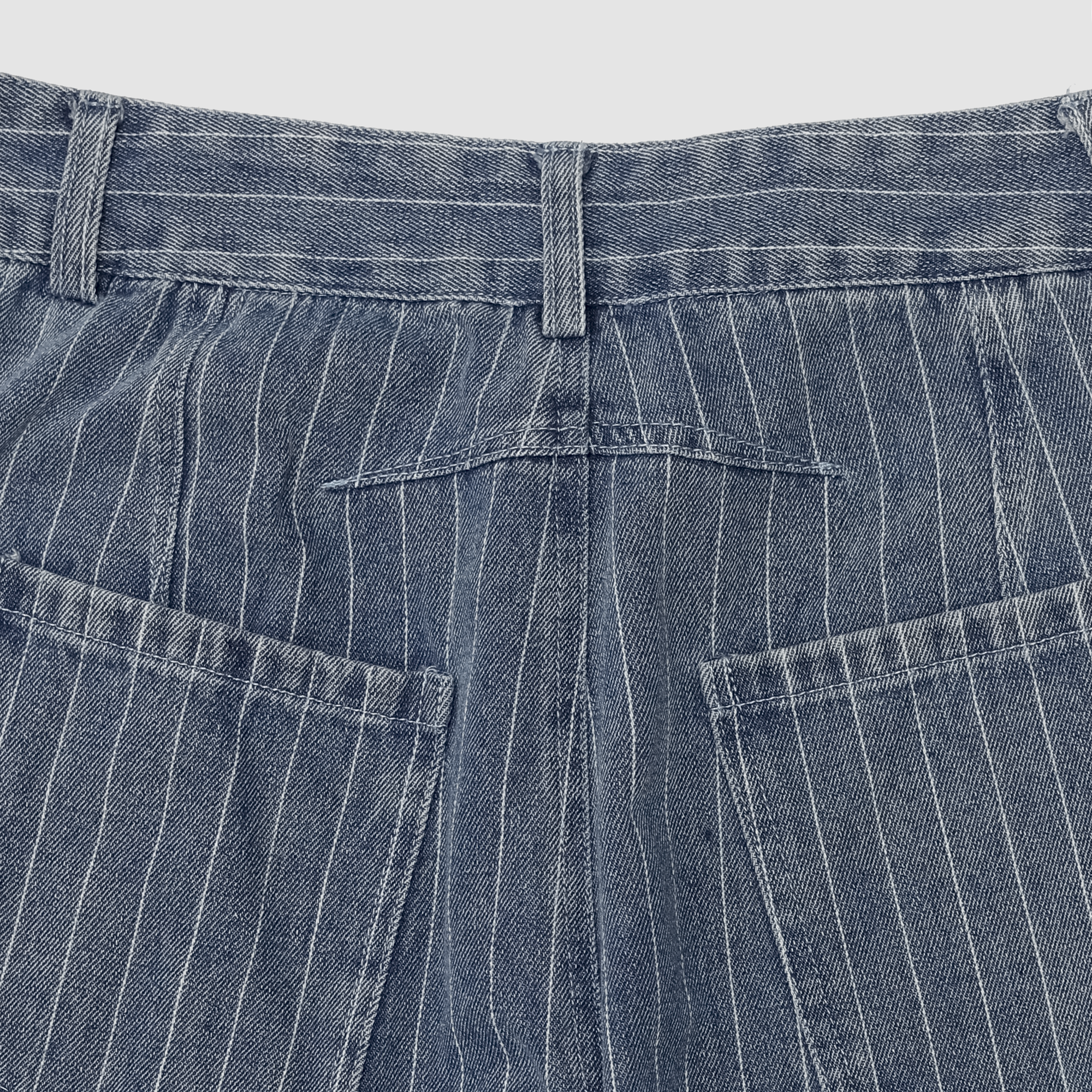 Wrenley Striped Barrel Jeans