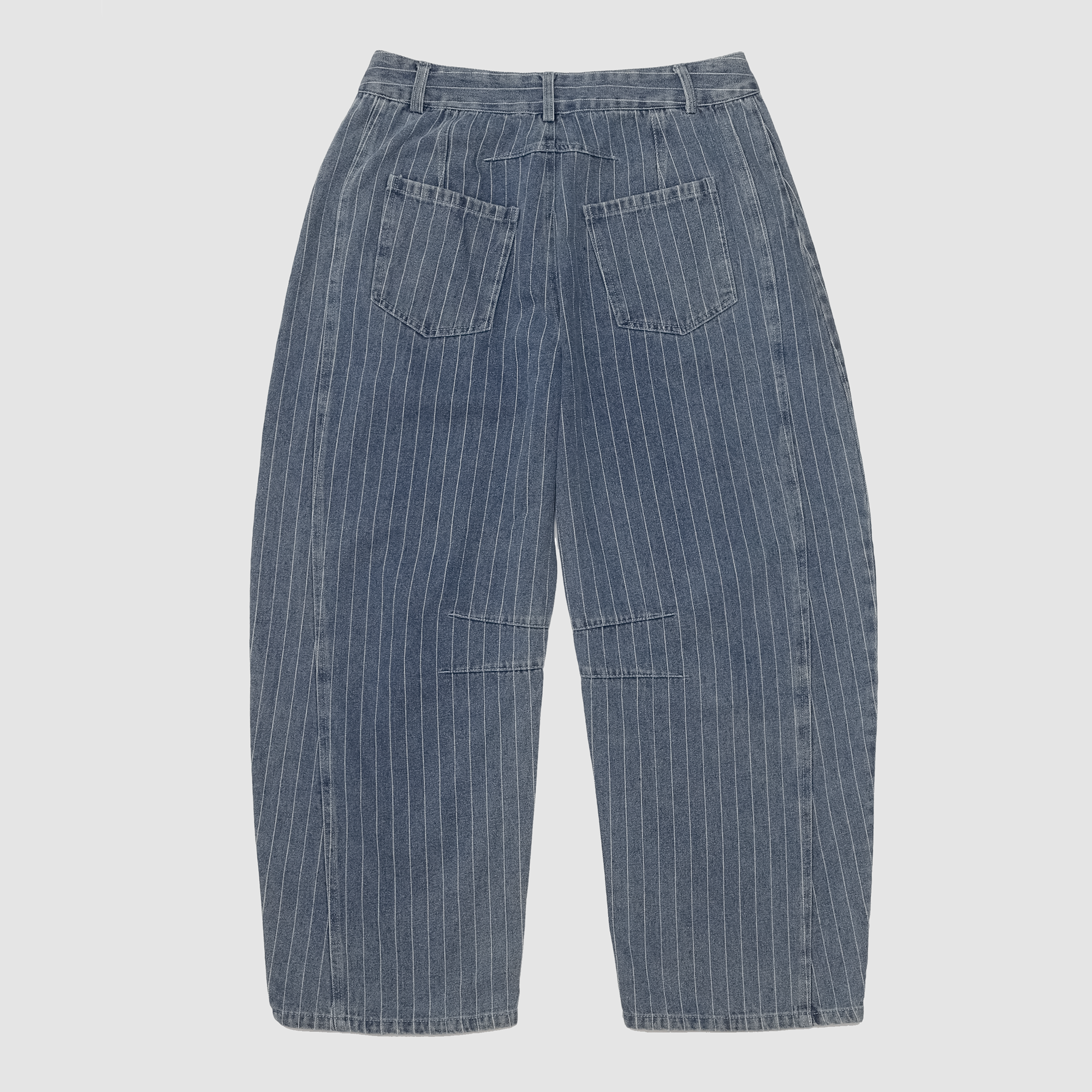 Wrenley Striped Barrel Jeans