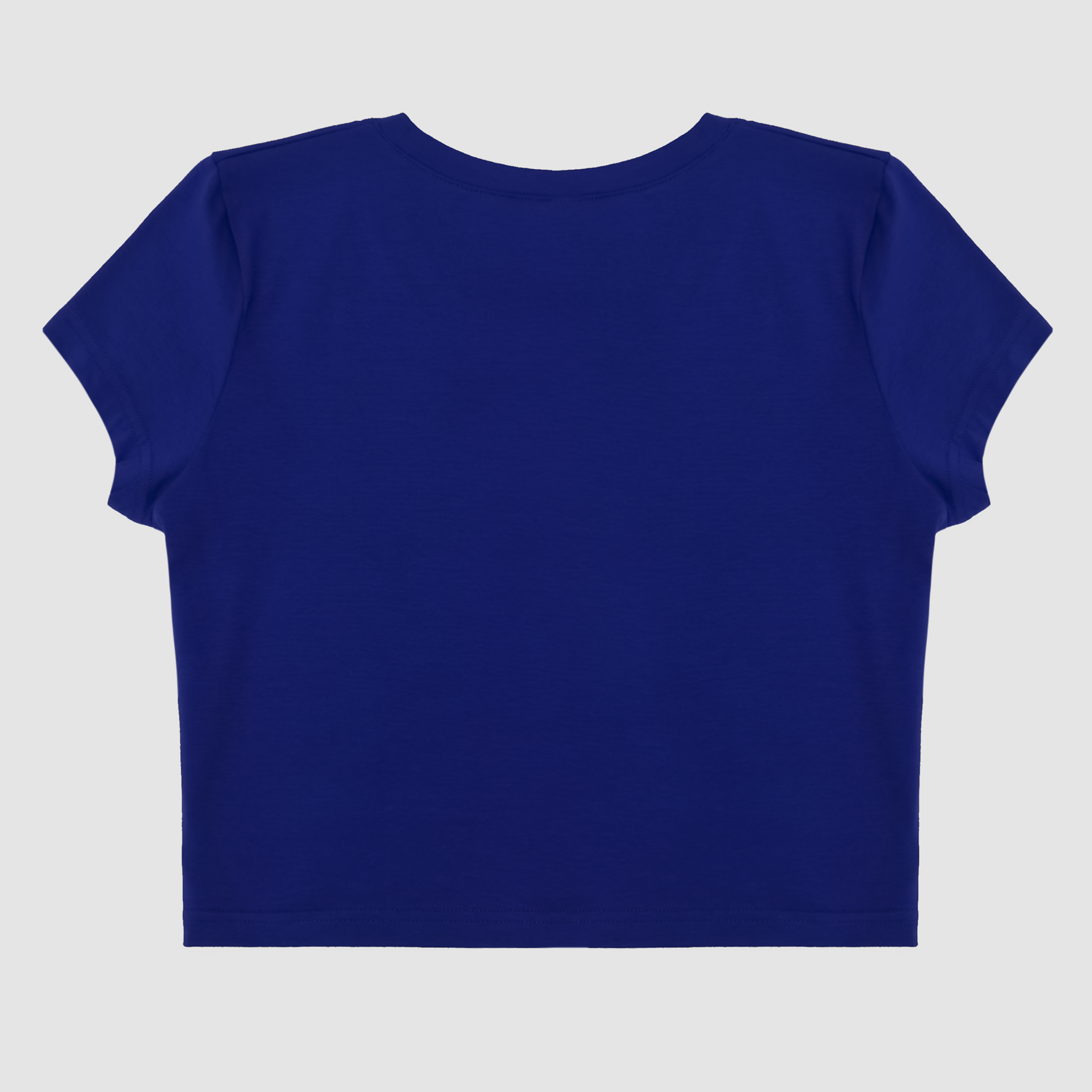 Kiara Cropped Baby Tee in Royal Blue