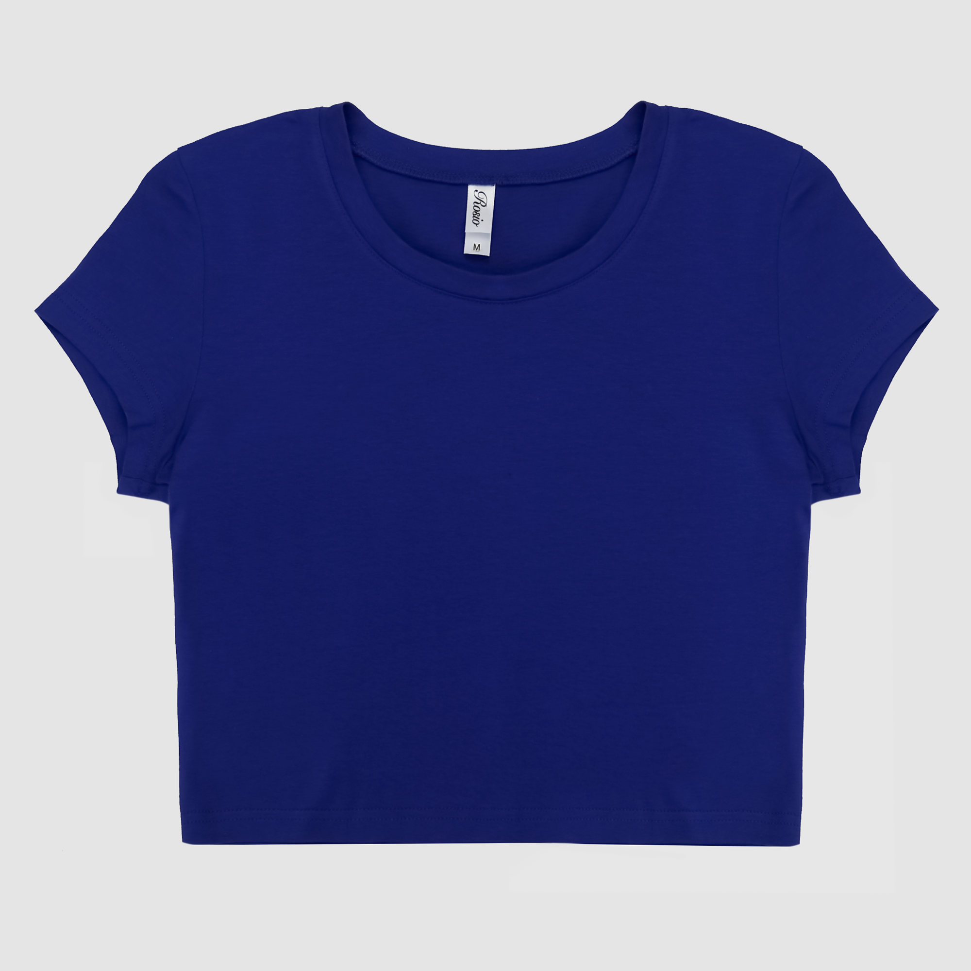 Kiara Cropped Baby Tee in Royal Blue