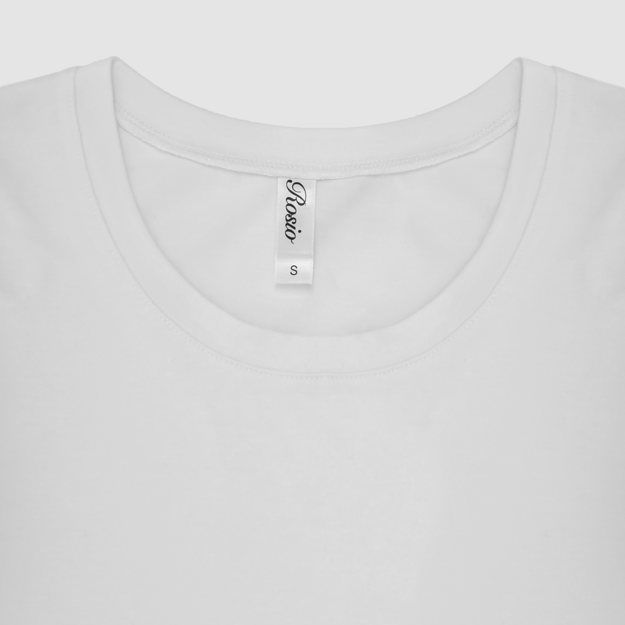 Kiara Cropped Baby Tee in White