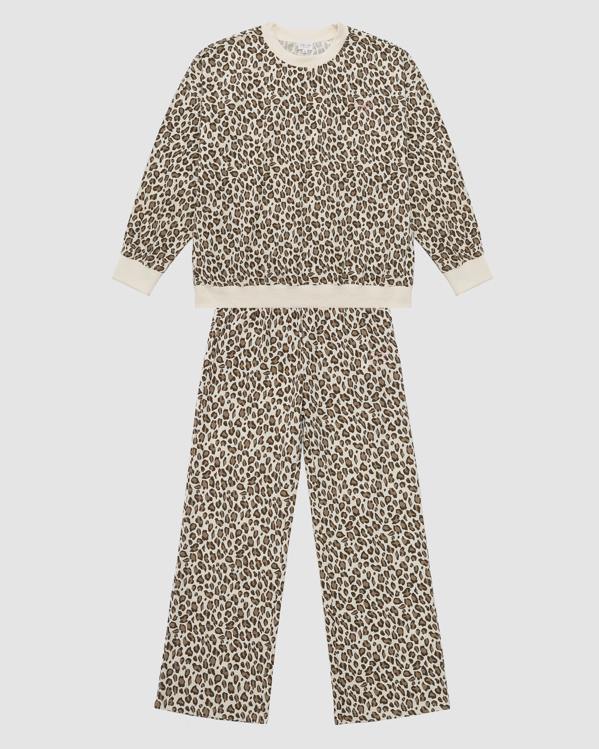 Mackenzie Leopard Wide Leg Sweatpants
