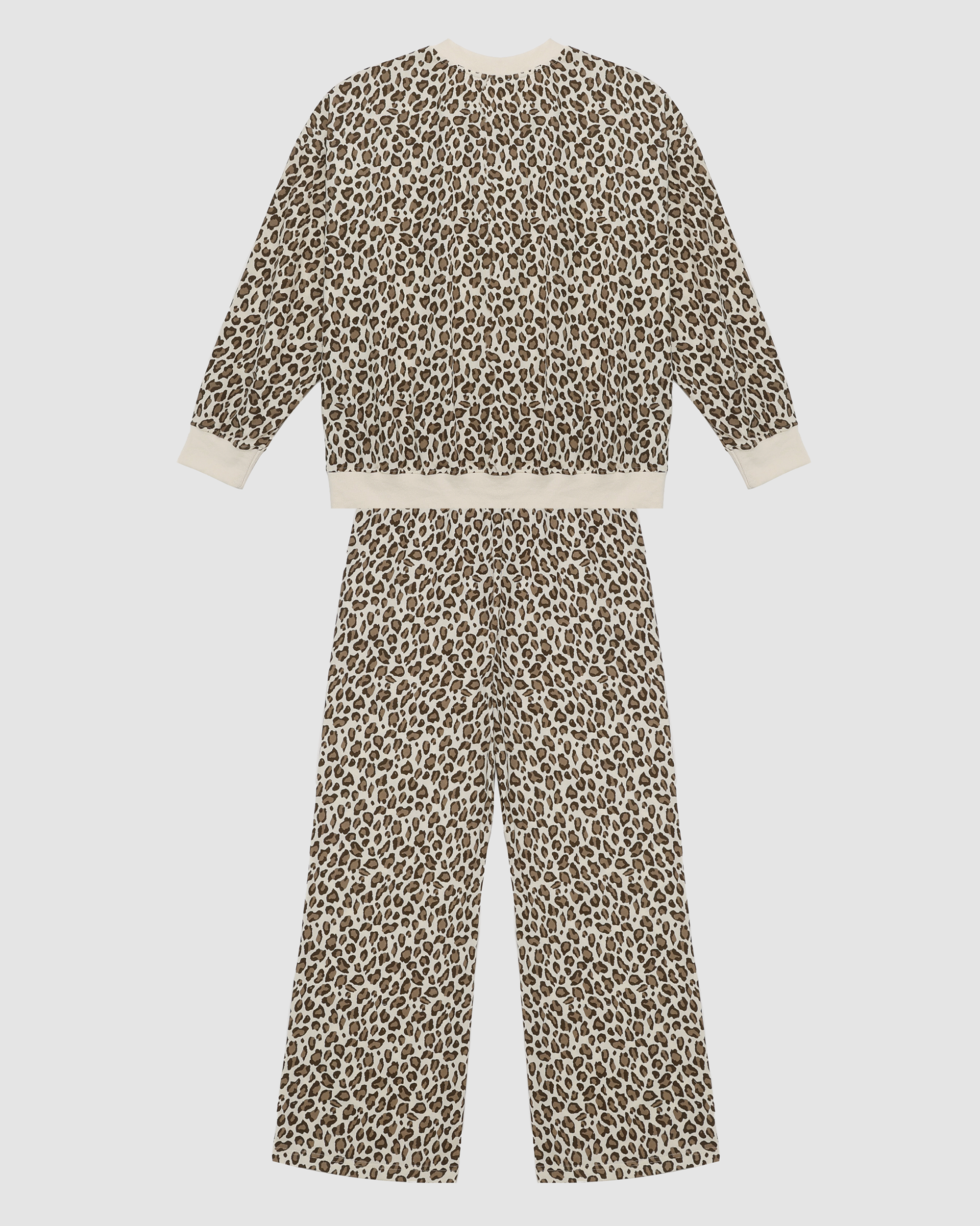 Mackenzie Leopard Wide Leg Sweatpants