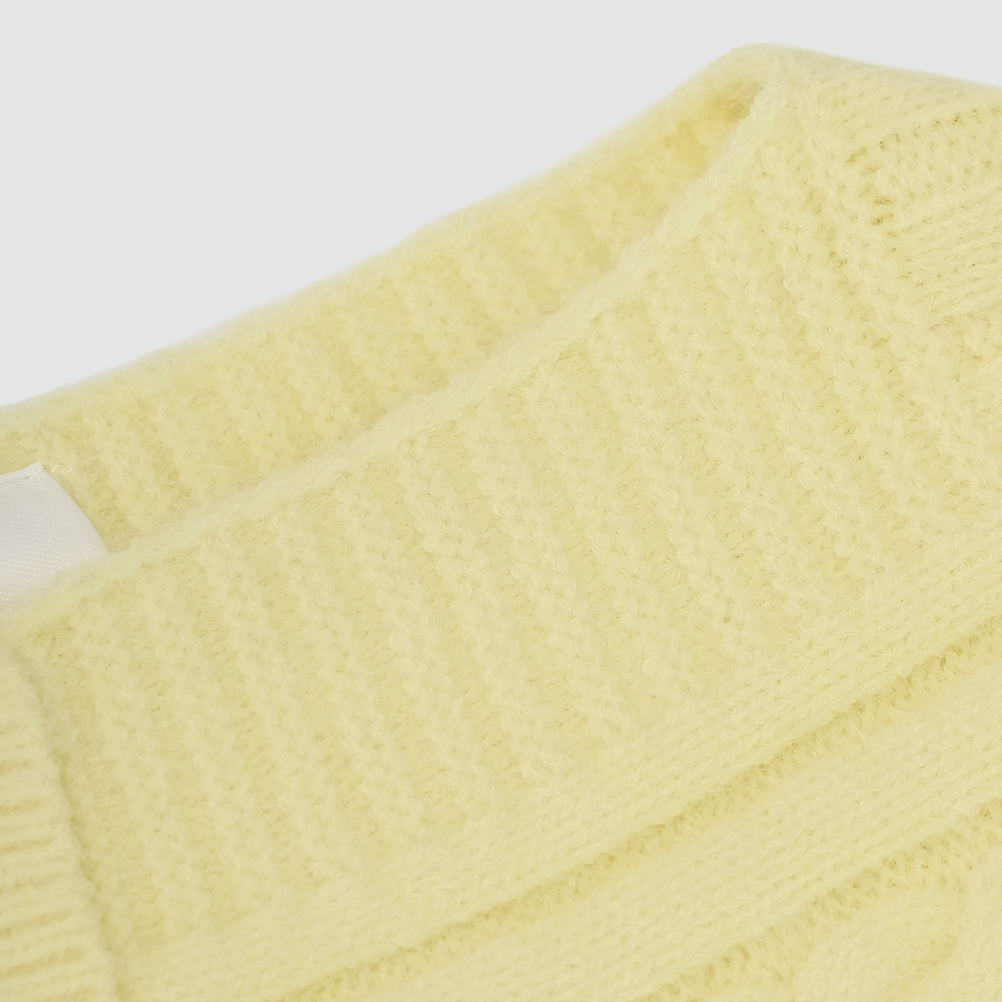 Shelby Off Shoulder Button Sweater Top in Light Yellow