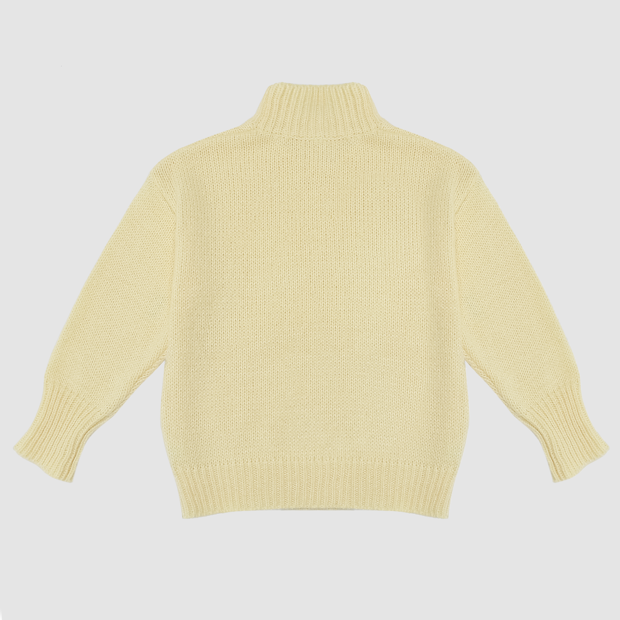 Ski Mockneck Knit Sweater in Yellow