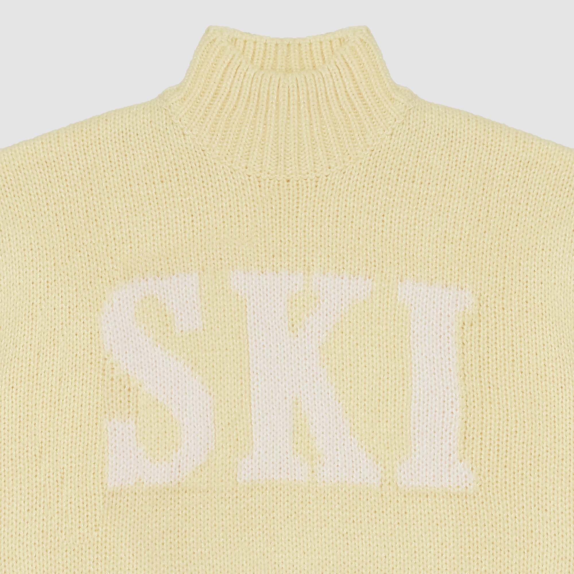 Ski Mockneck Knit Sweater in Yellow