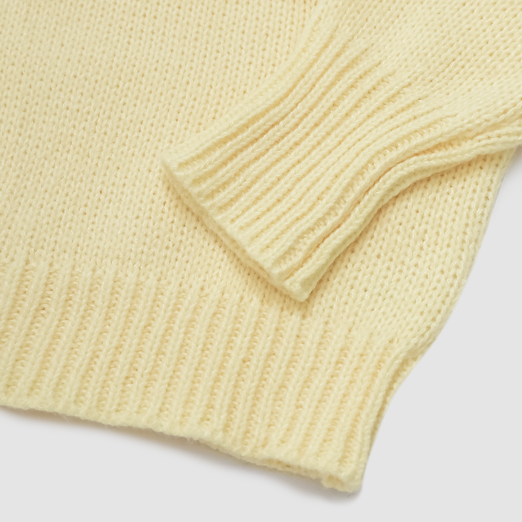 Ski Mockneck Knit Sweater in Yellow