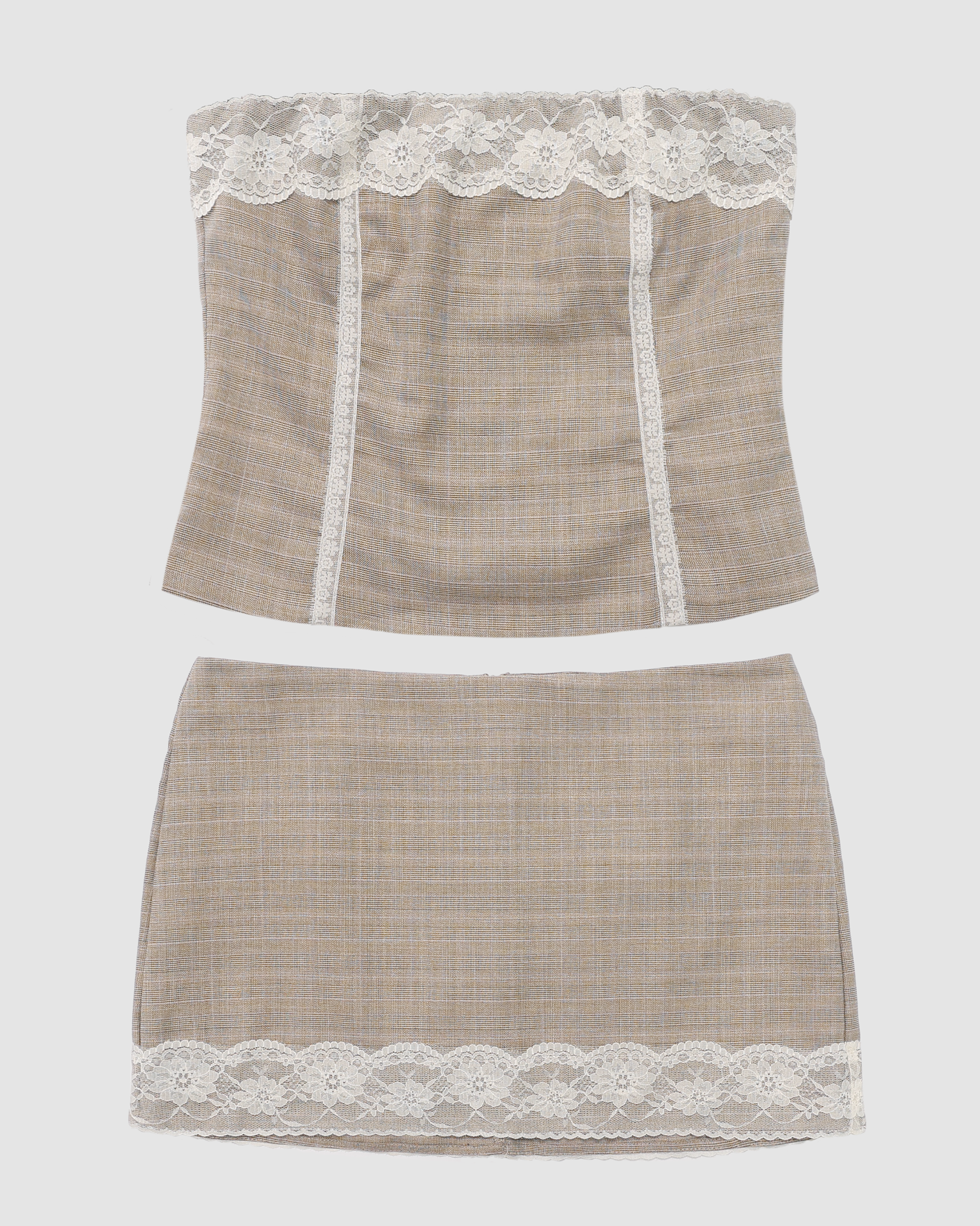 Susan Lace Trim Corset Top