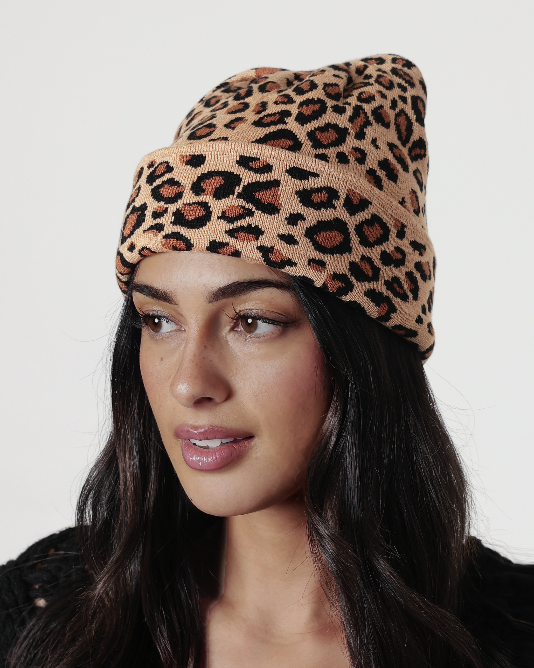 Leopard Print Beanie