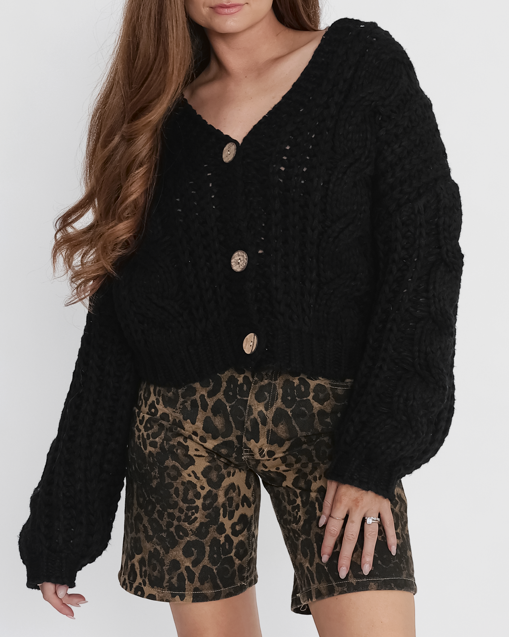 Cecilia Cable Knit Cardigan
