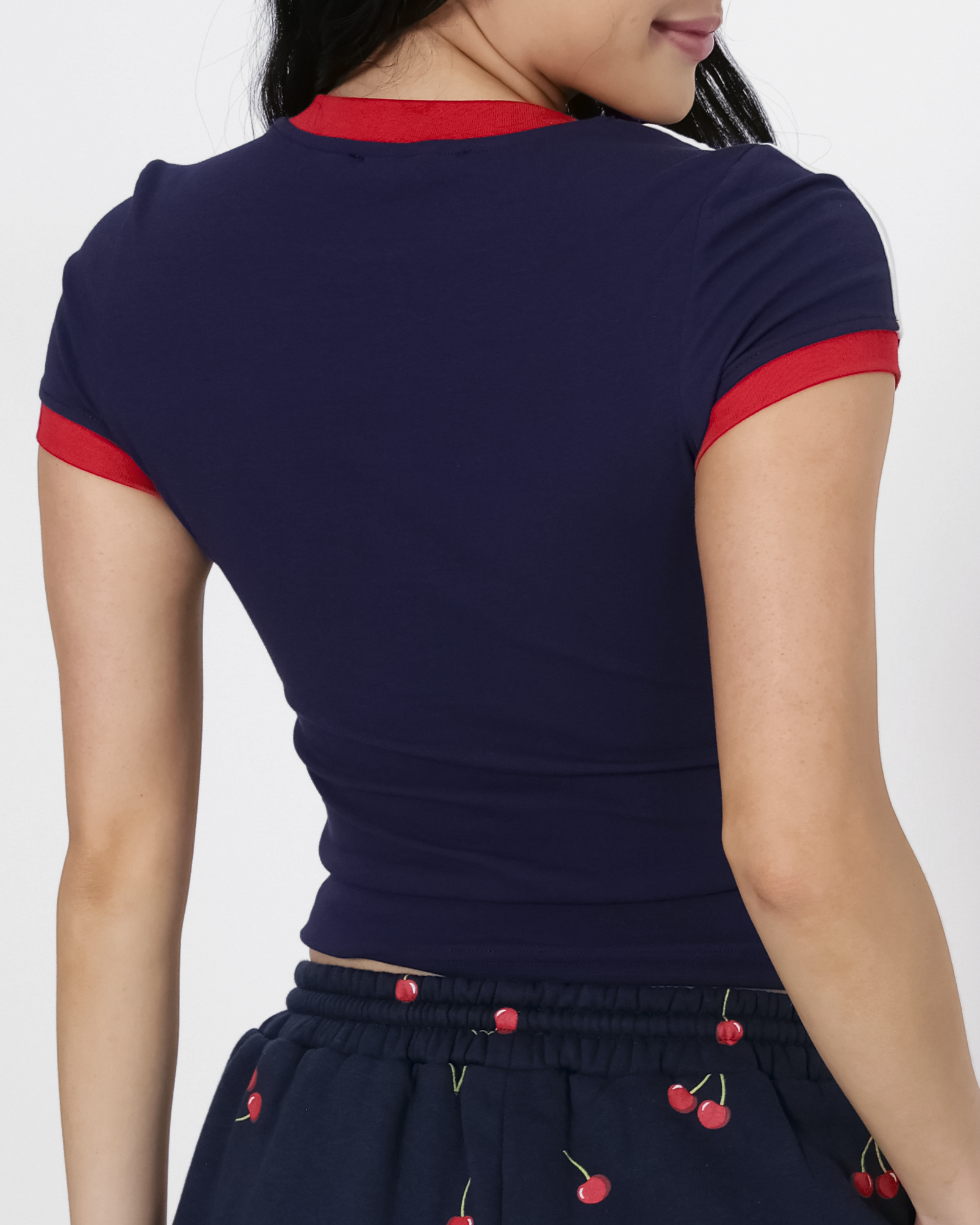 Toni Sporty Graphic Baby Tee in Navy