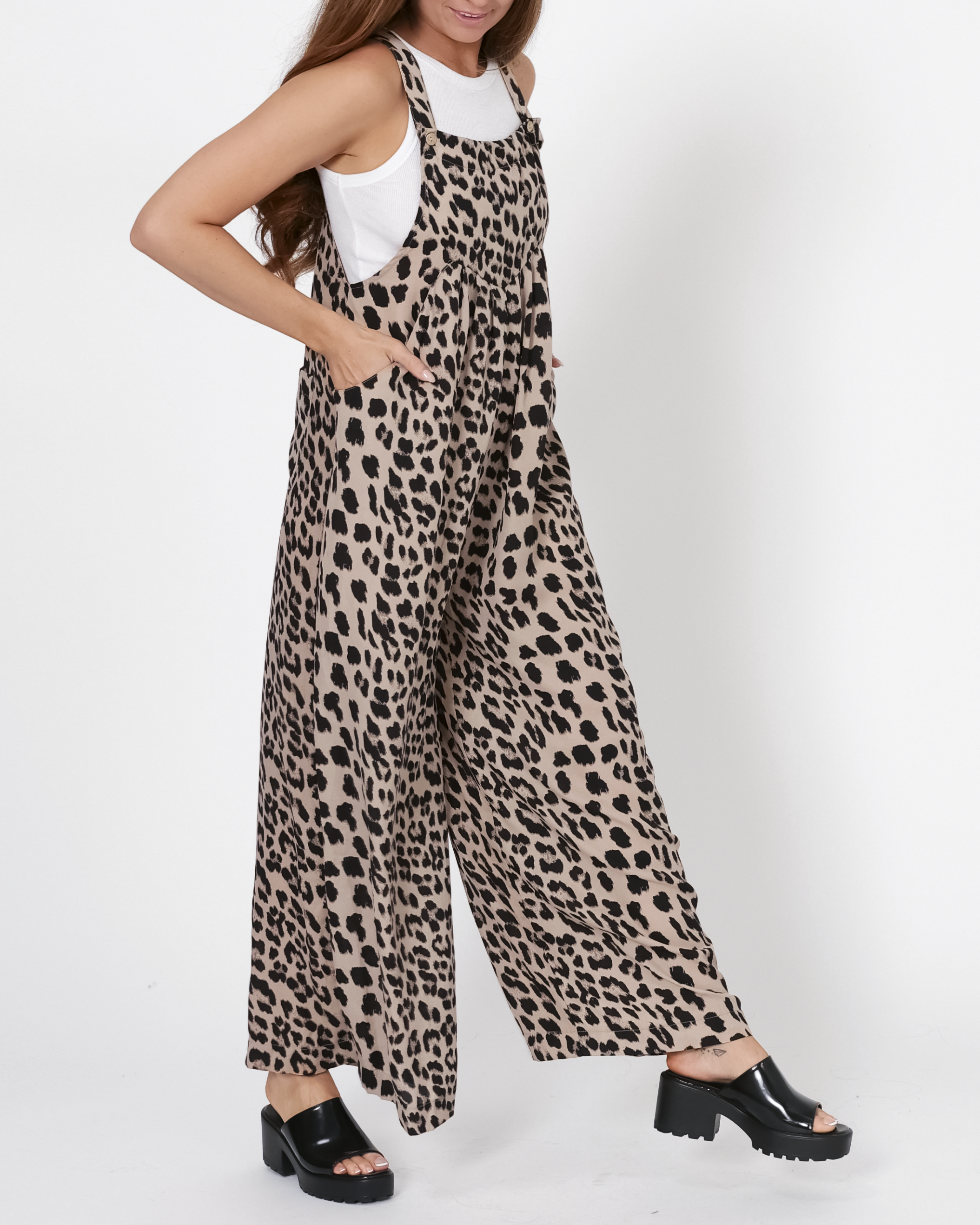 Raelynn Wide Leg Overalls