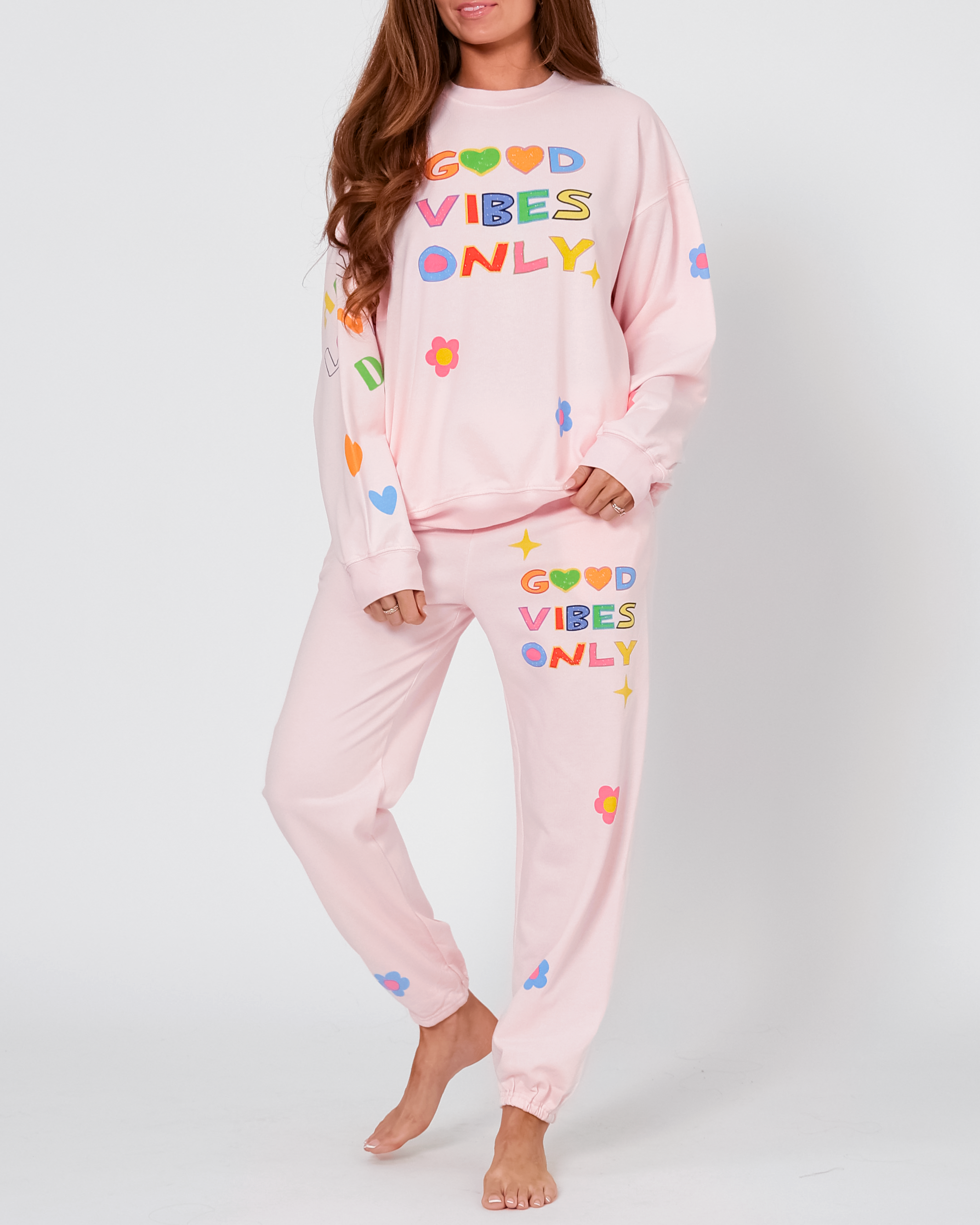 Good Vibes Only Crewneck Sweatshirt – Sixteen