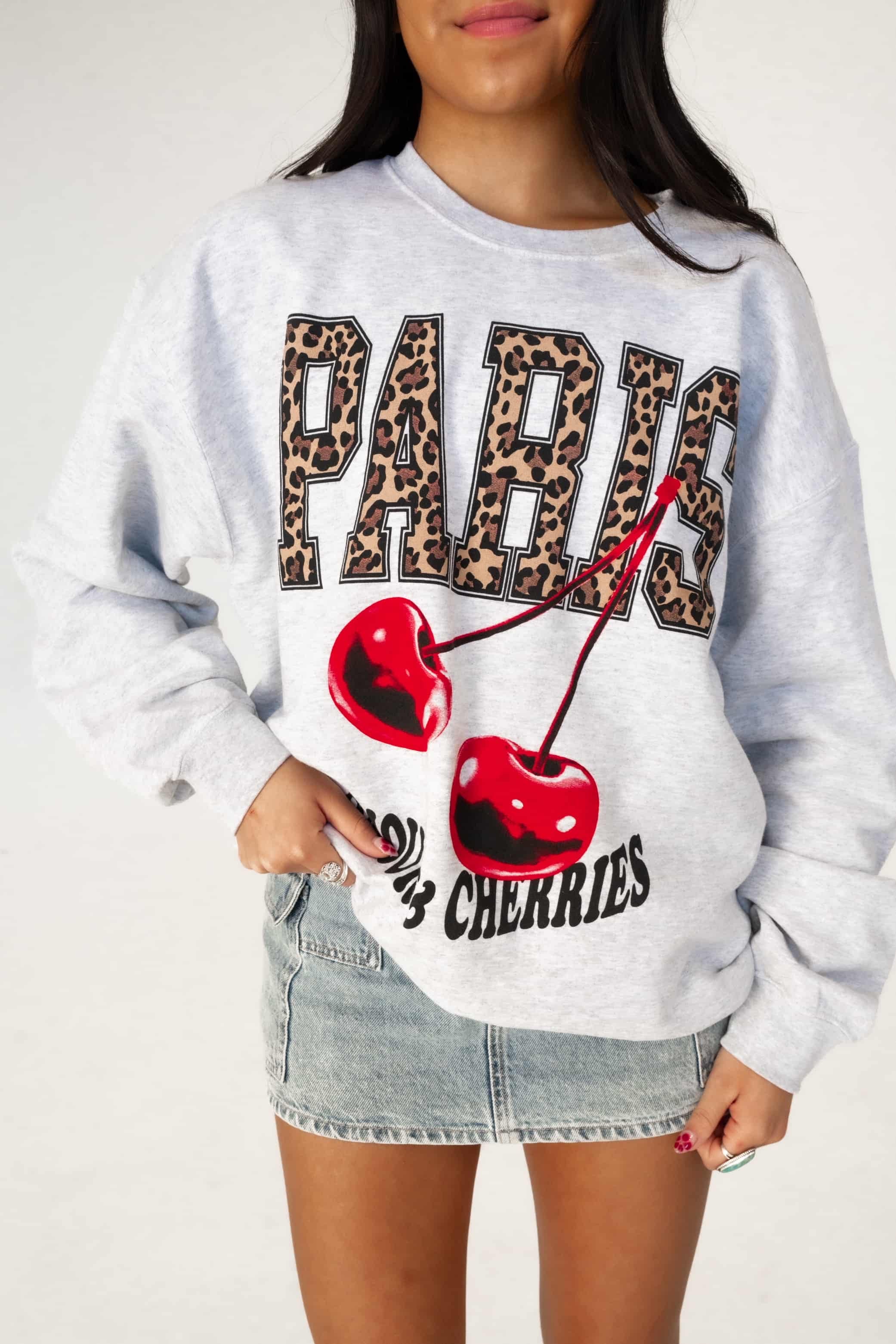 Paris Cherries Crewneck