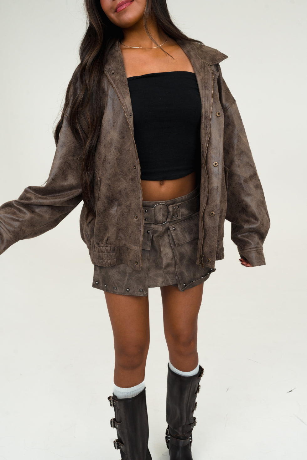 Erika Low Rise Cargo Mini Skort