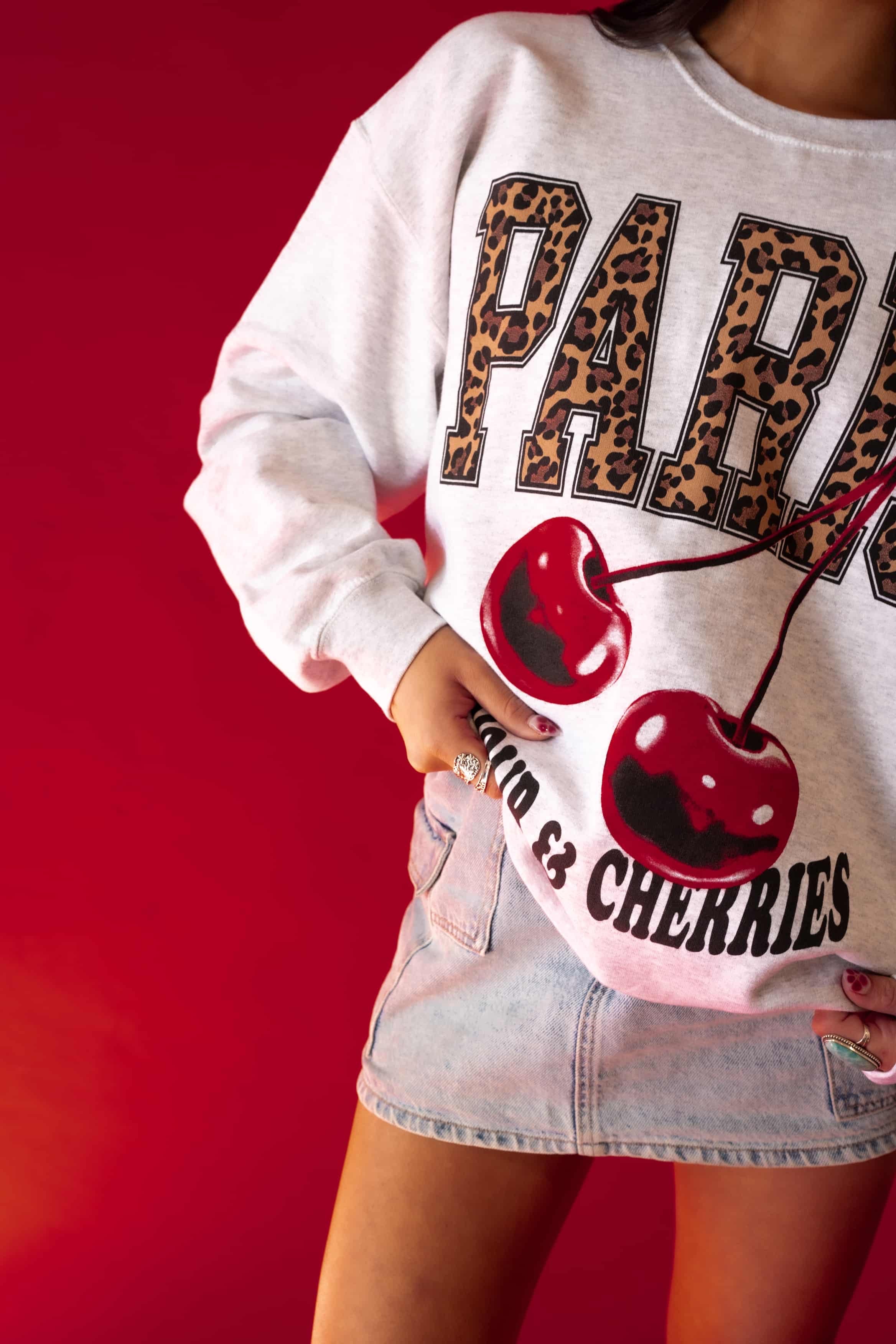 Paris Cherries Crewneck