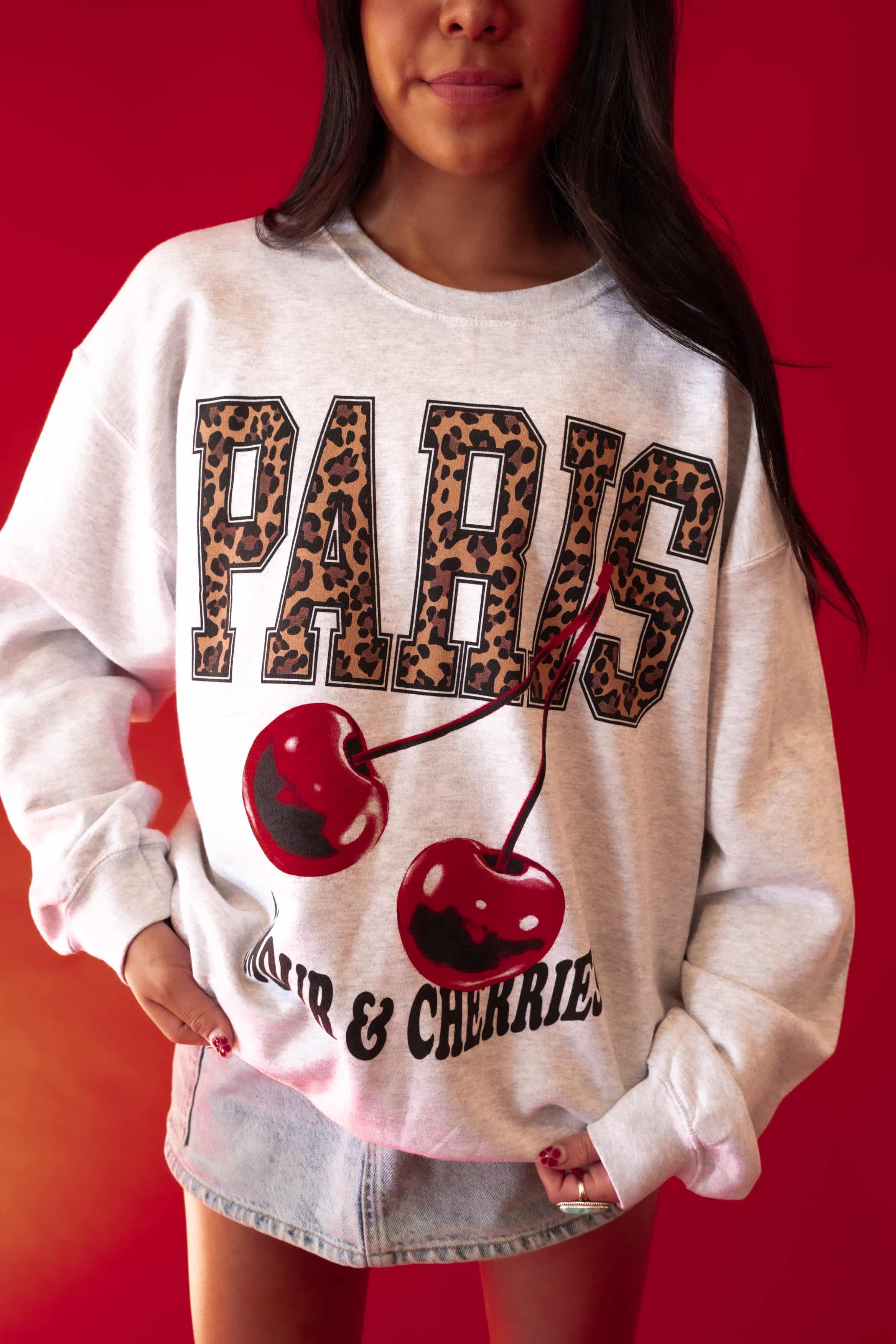 Paris Cherries Crewneck