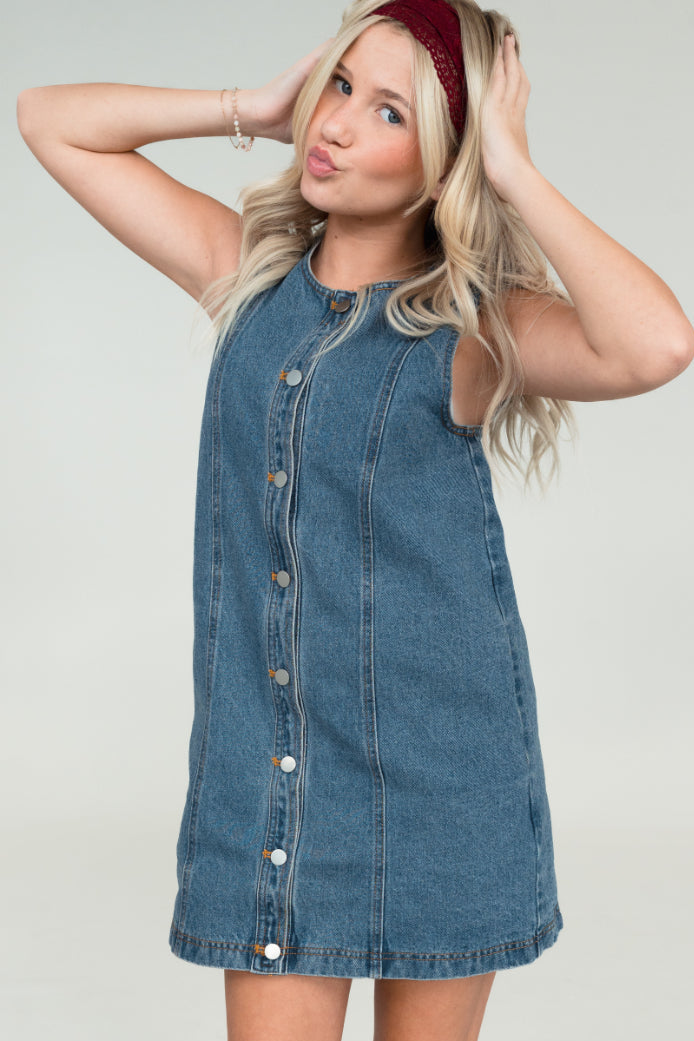 Bridgette Denim Mini Dress