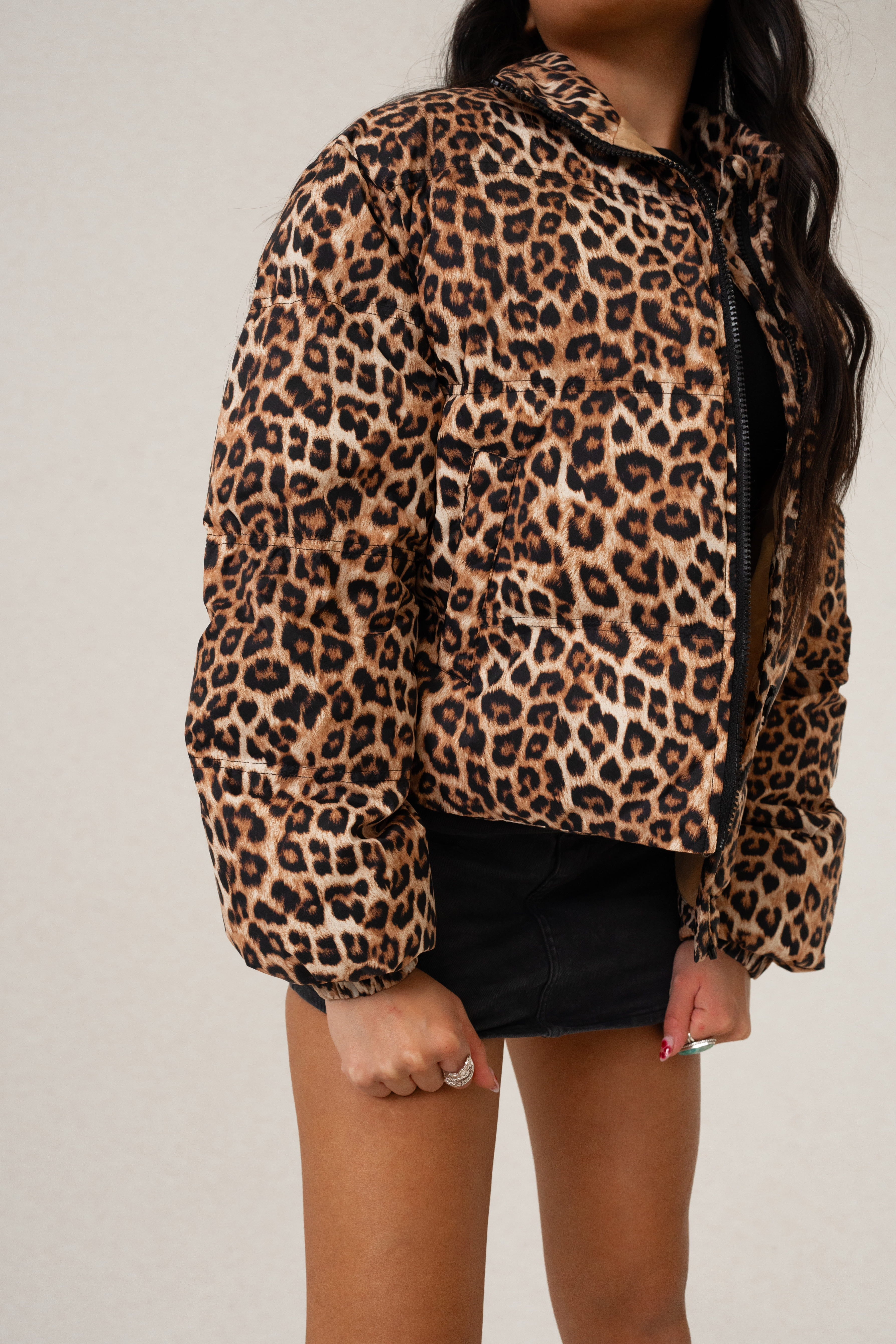 Dawn Padded Leopard Jacket