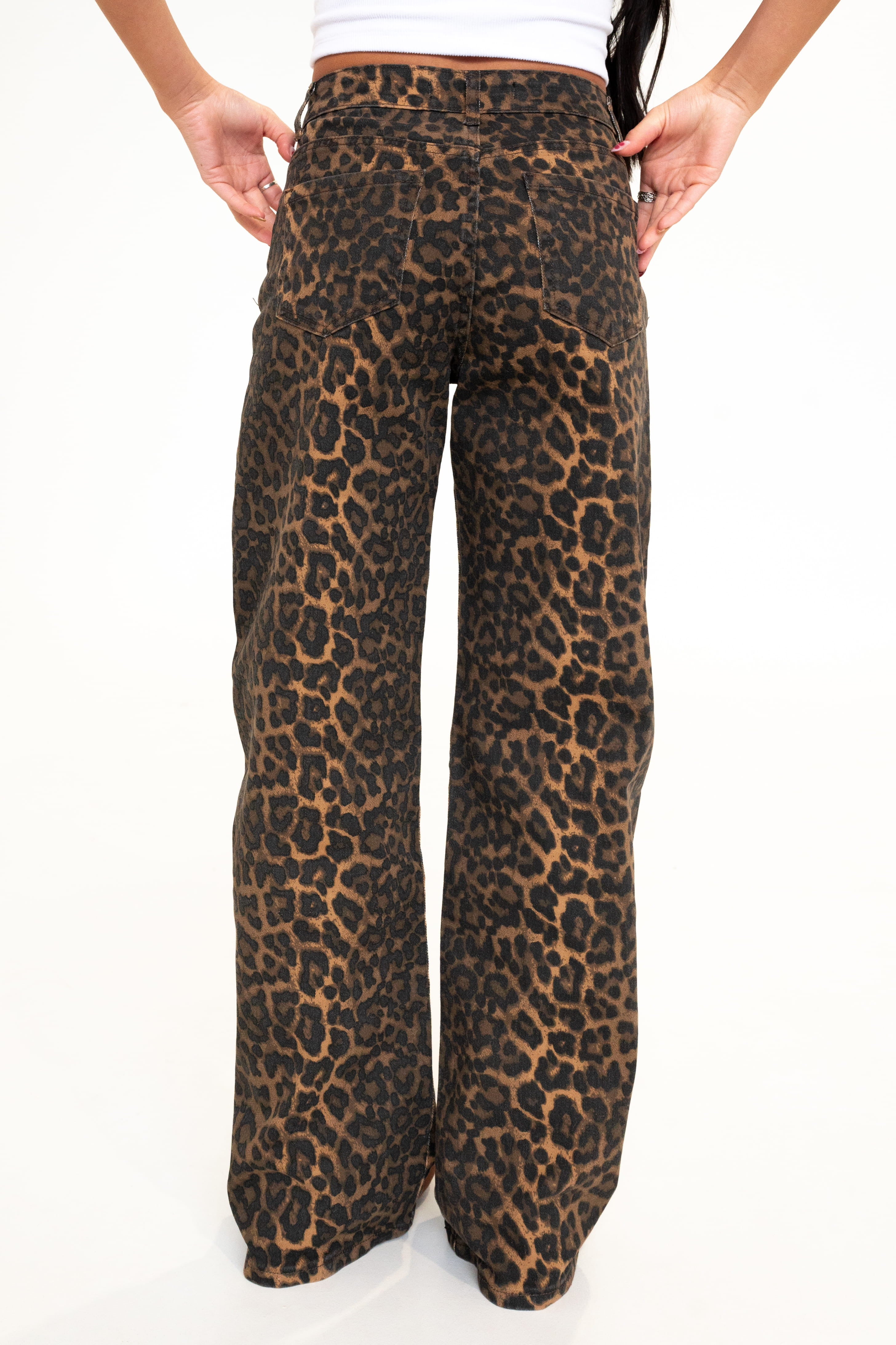 Carly Leopard Print Jeans